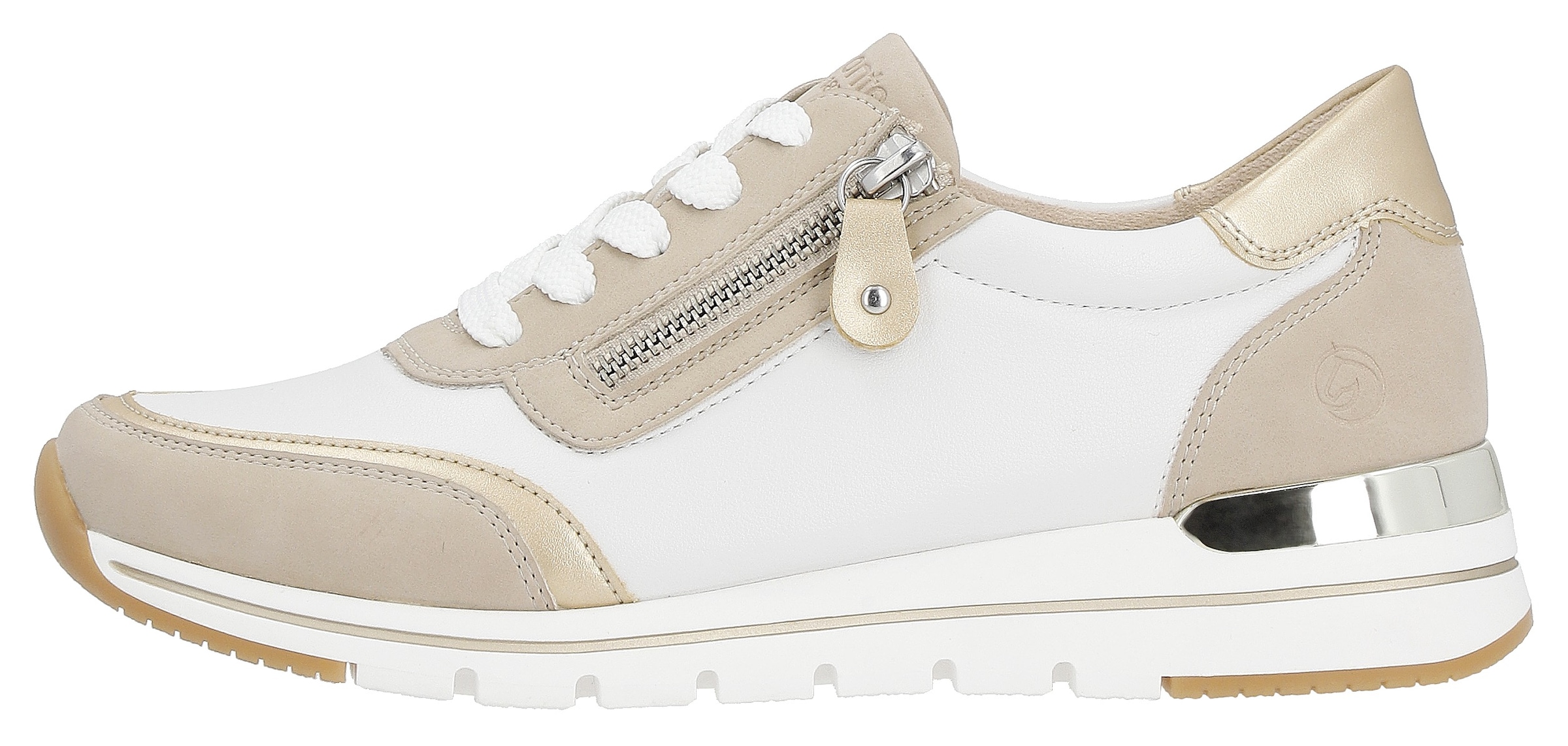 Remonte Keilsneaker  mit Kontrastbesätzen, Freizeitschuh, Halbschuh, Schnürschuh