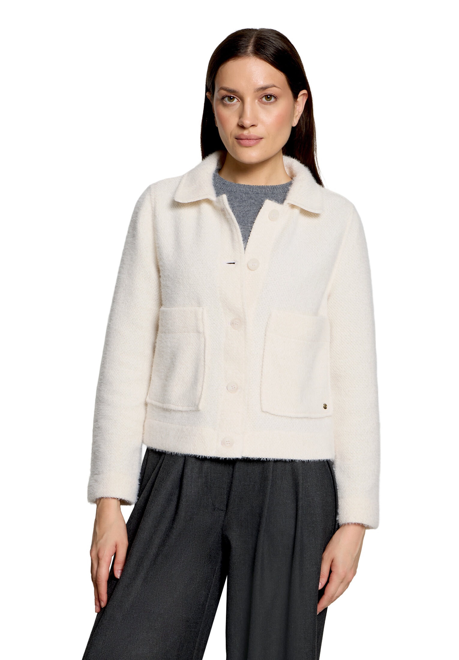 Betty&Co Outdoorjacke »Casual-Jacke mit Kragen«
