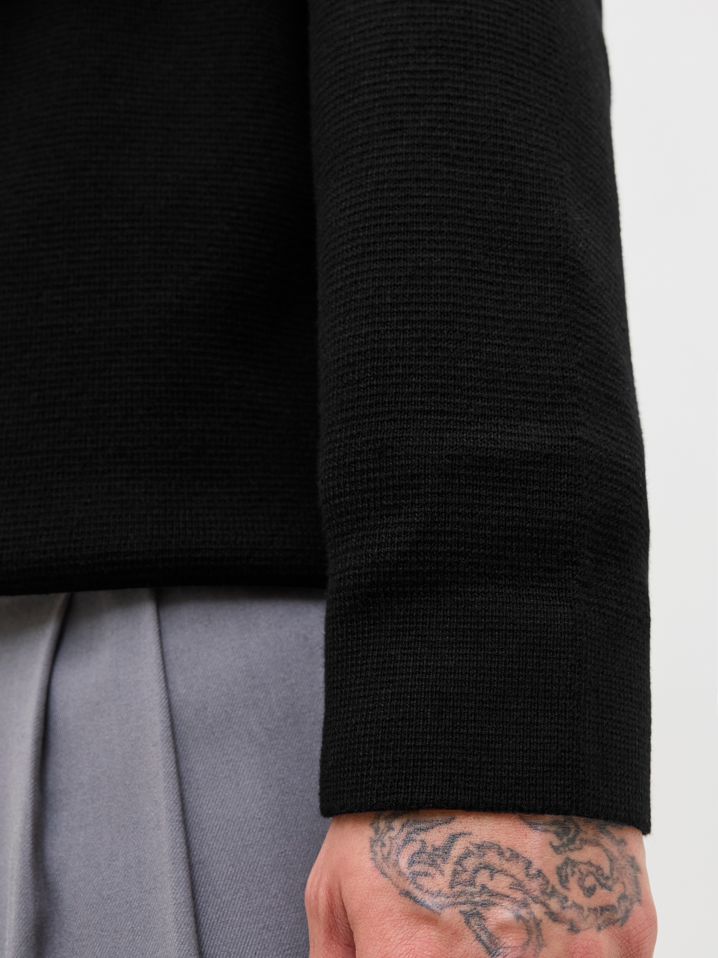 Jack & Jones Polokragenpullover »JPRBLAMILANO STITCH KNIT ZIP POLO SN« Baumwolle, locker geschnitten