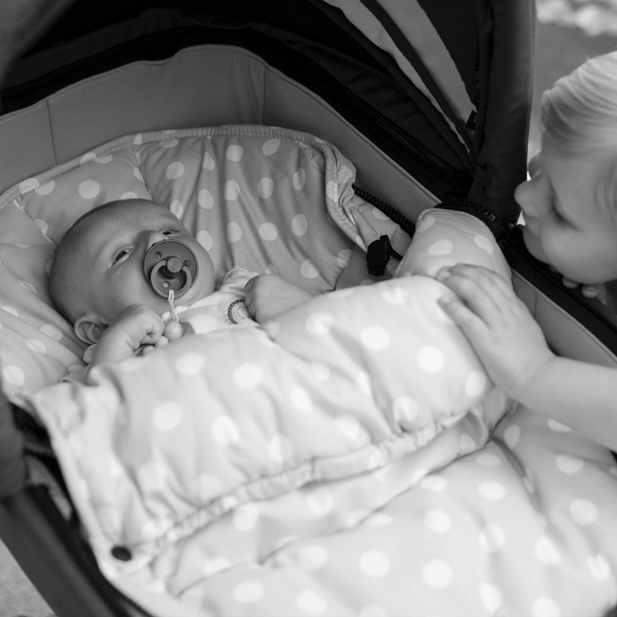 Gesslein Babywanne »Baby Nestchen, grau meliert/Sterne anthrazit klein«,  für Kinderwagenwannen, Tragetaschen, Babyschalen oder Sportwagensitz kaufen  | UNIVERSAL