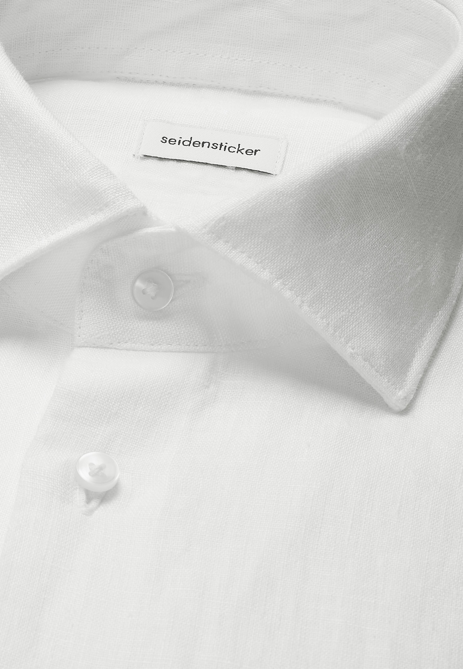 seidensticker Leinenhemd »Schwarze Rose« Shaped 1/1 Kentkragen Uni