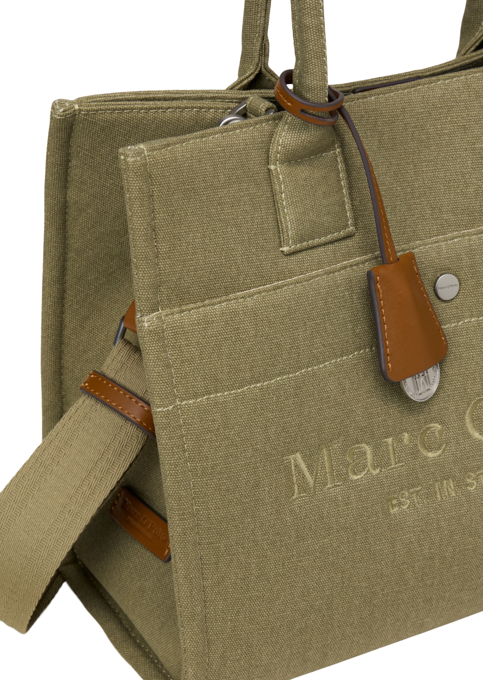 Marc O'Polo Accessories Shopper »Mara« Schultertasche, Henkeltasche mit Lederanhänger