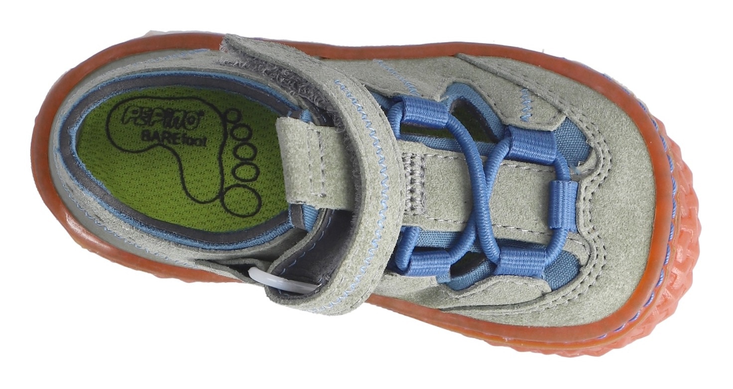 PEPINO by RICOSTA Barfußschuh »Jerry WMS: mittel«  , Barfußschuh mit Gummizug u. Klett, Größenschablone zum Download