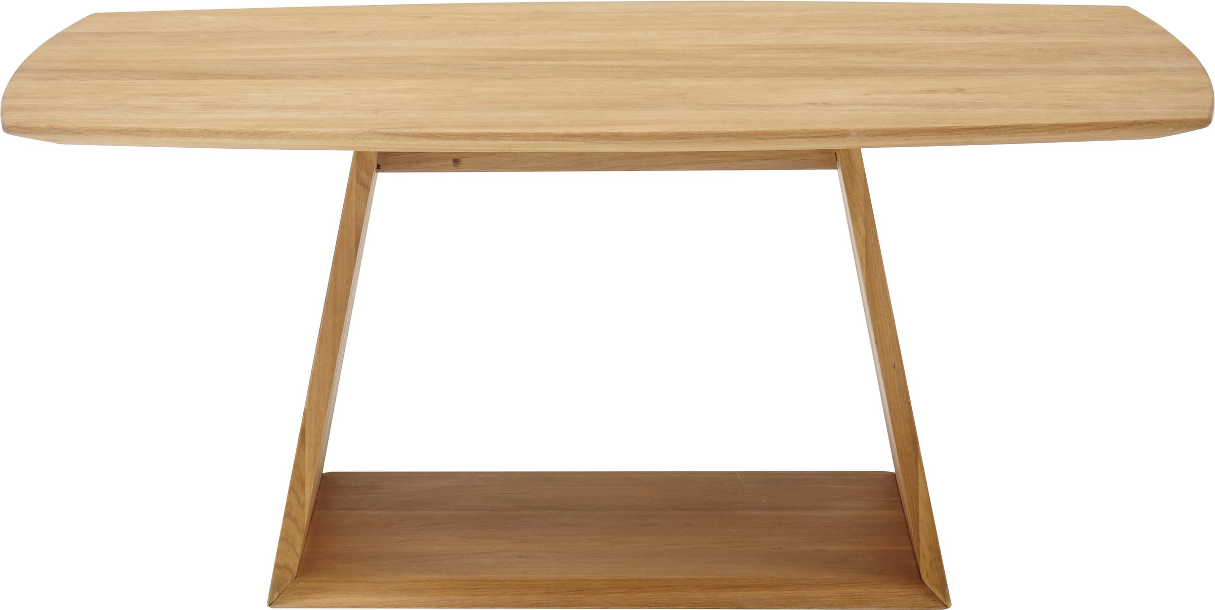 MCA furniture Couchtisch »Jacobstad«, Wohnzimmertisch Massivholz in Bootsform, Tisch Rollbar