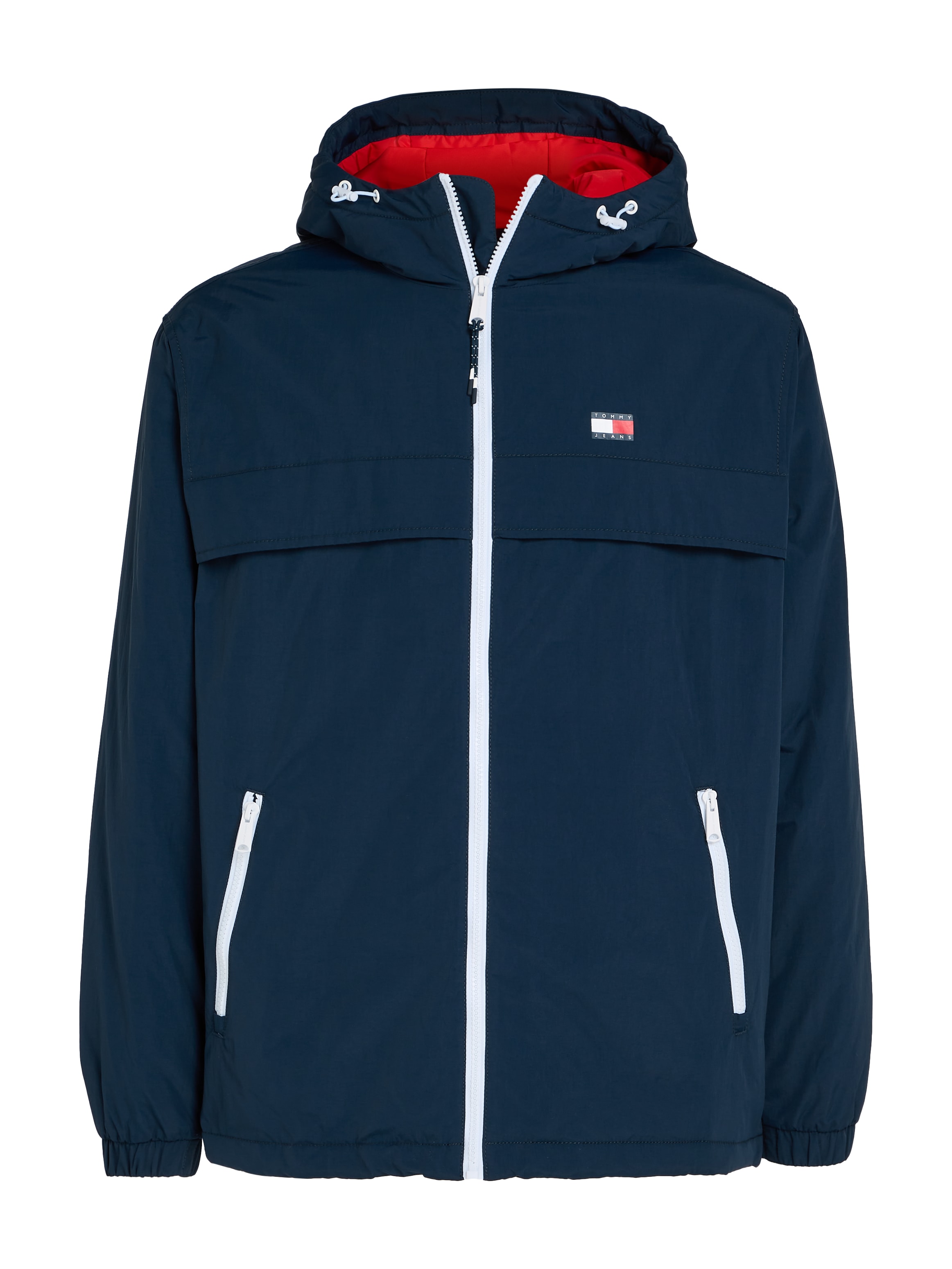 Tommy Jeans Outdoorjacke »TJM PADDED SOLID CHICAGO EXT«, mit Kapuze, mit Logoprägung