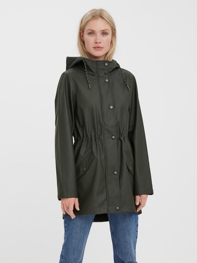 Vero Moda Regenjacke »VMMALOU COATED JACKET«, mit Kapuze