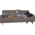 hülsta sofa 2-Sitzer »hs.450«, Armlehne niedrig, Breite 164 cm, Fuß Chromspange, Stoff oder Leder