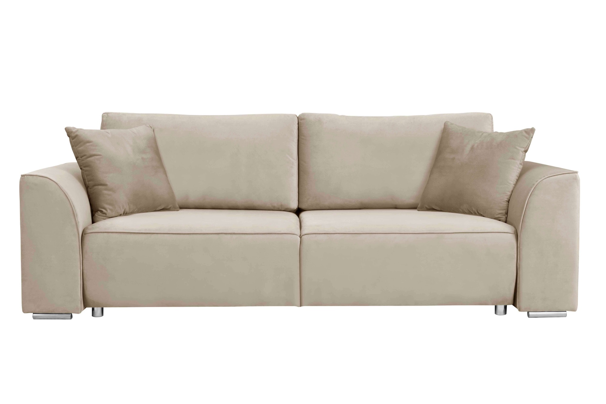 INOSIGN 3-Sitzer Beatrice Schlafsofa, wahlweise auch mit Bettfunktion und Bettkasten, incl. 2 Zierkissen