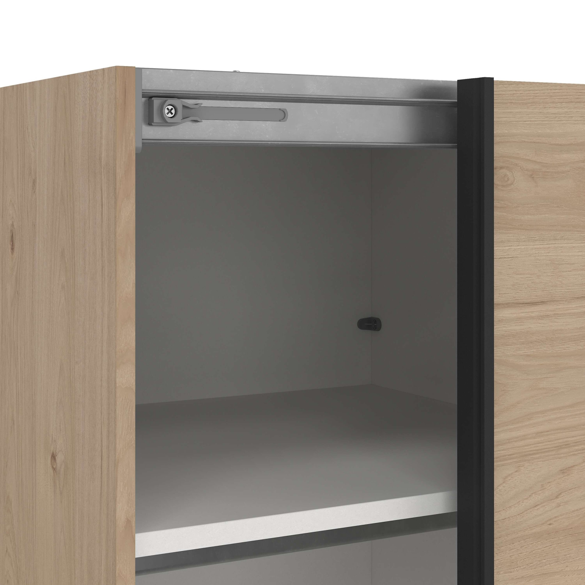 Home affaire Schwebetürenschrank »Como, Kleiderschrank, Schlafzimmerschrank« 1 Schwebetür, 1 Spiegelschiebetür, Kleiderstange, Einlegeboden