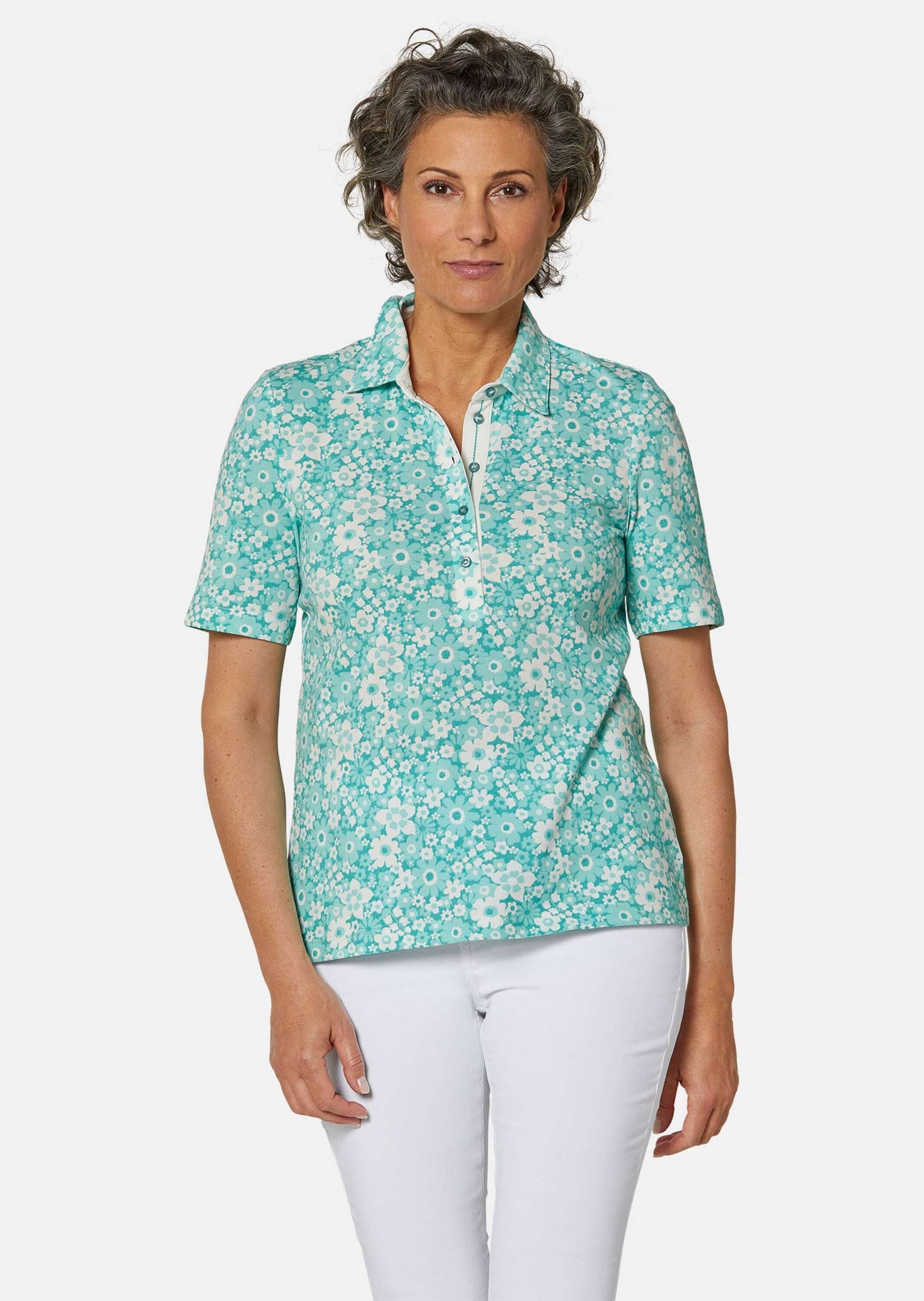 GOLDNER Poloshirt »Druckpoloshirt Pikee-Druckpoloshirt«