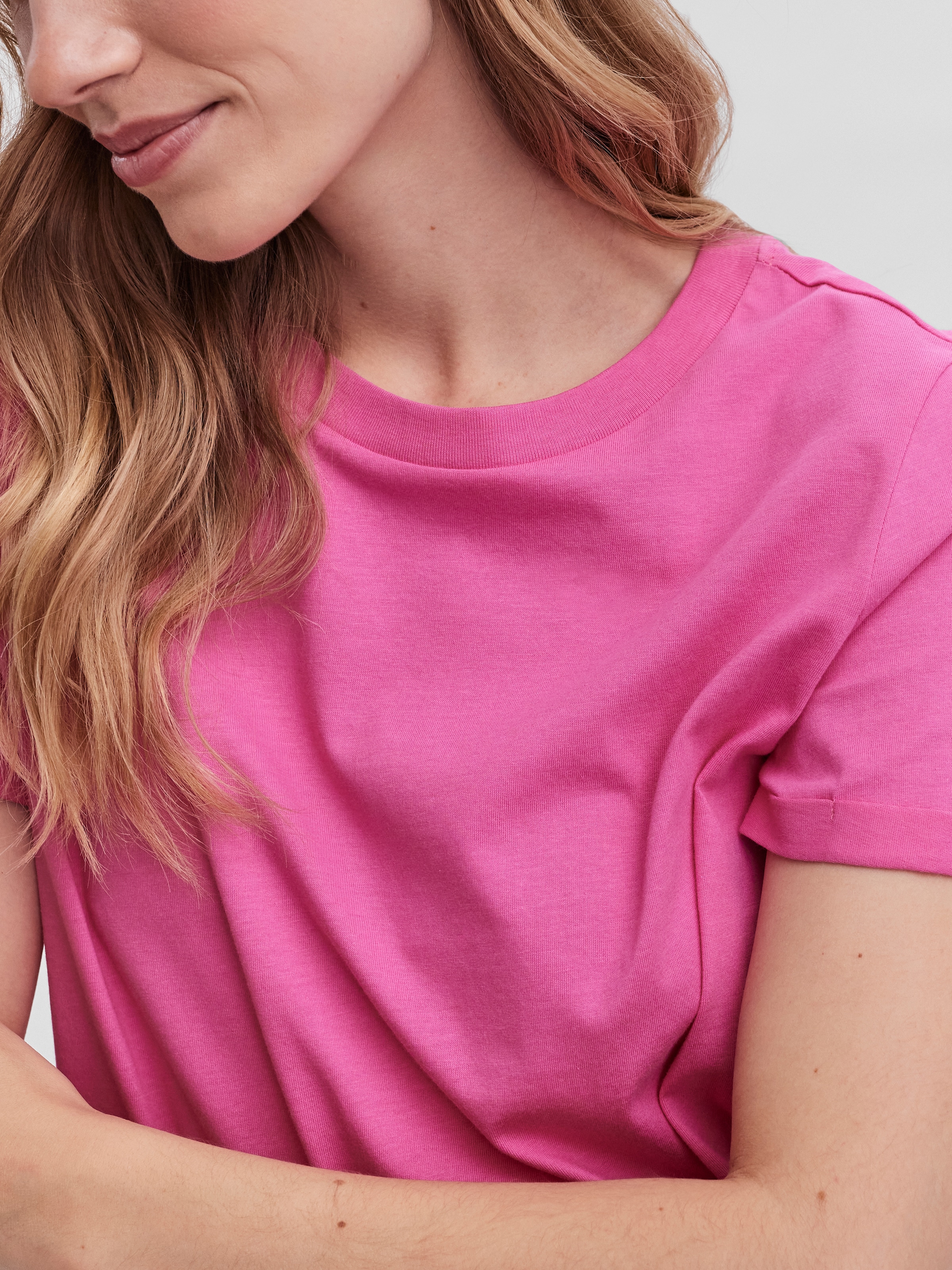 Vero Moda Kurzarmshirt »VMPAULA S/S T-SHIRT  NOOS« Baumwolle, regular fit