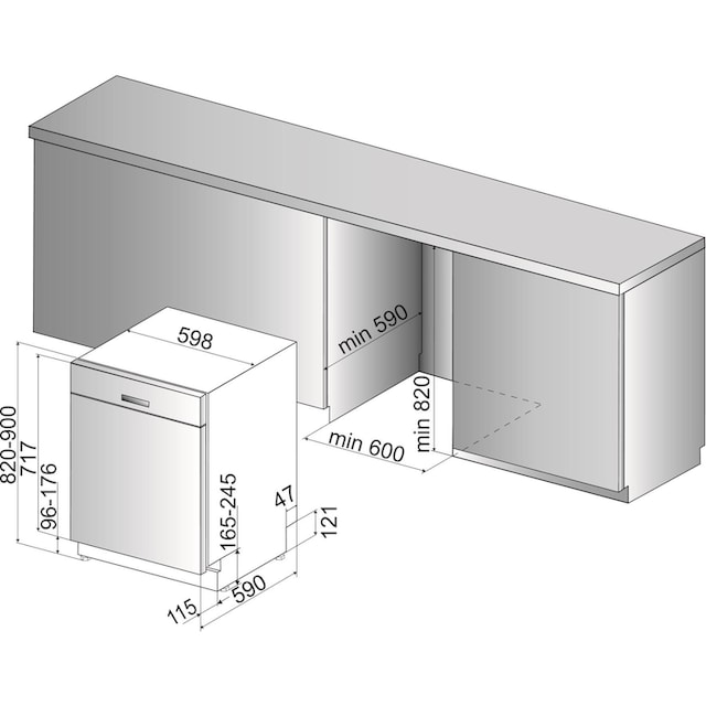 3C26 Garantie 3C26 X (2), XXL 3 14 mit Unterbaugeschirrspüler BAUKNECHT »BUC Maßgedecke Jahren BUC X«,