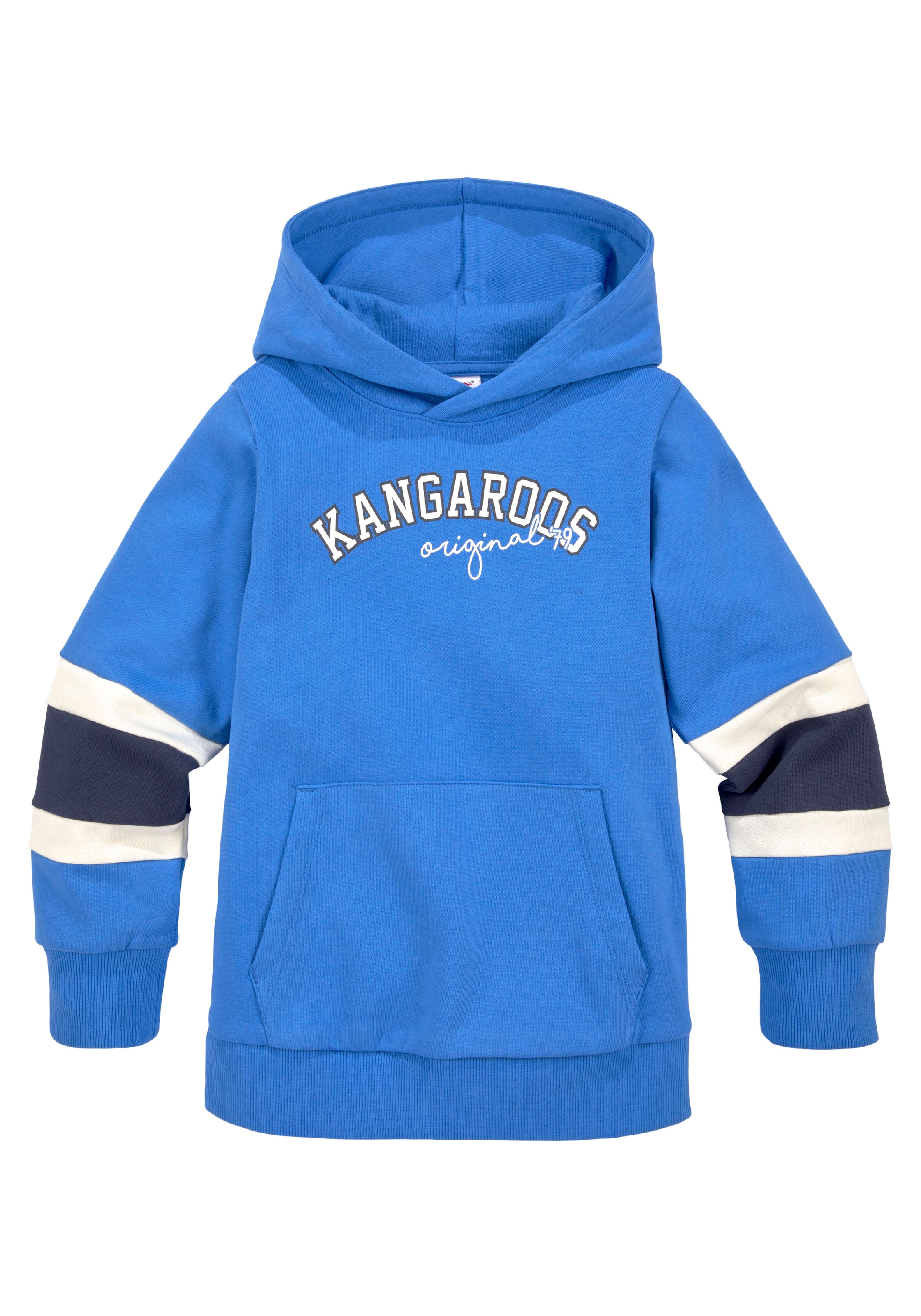 an Streifen bei für Jungen Ärmeln, KangaROOS mit den Mini »Colorblocking«, ♕ Kapuzensweatshirt