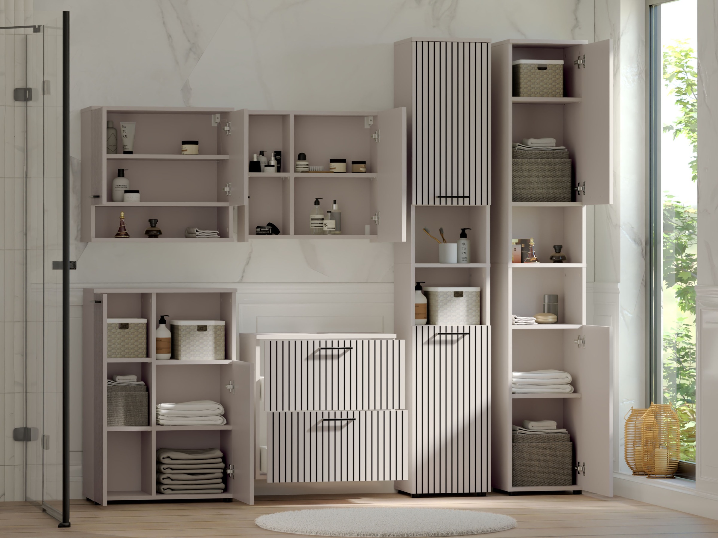 RESPEKTA Badezimmer-Set »Tilda« 6 Stk. tlg.