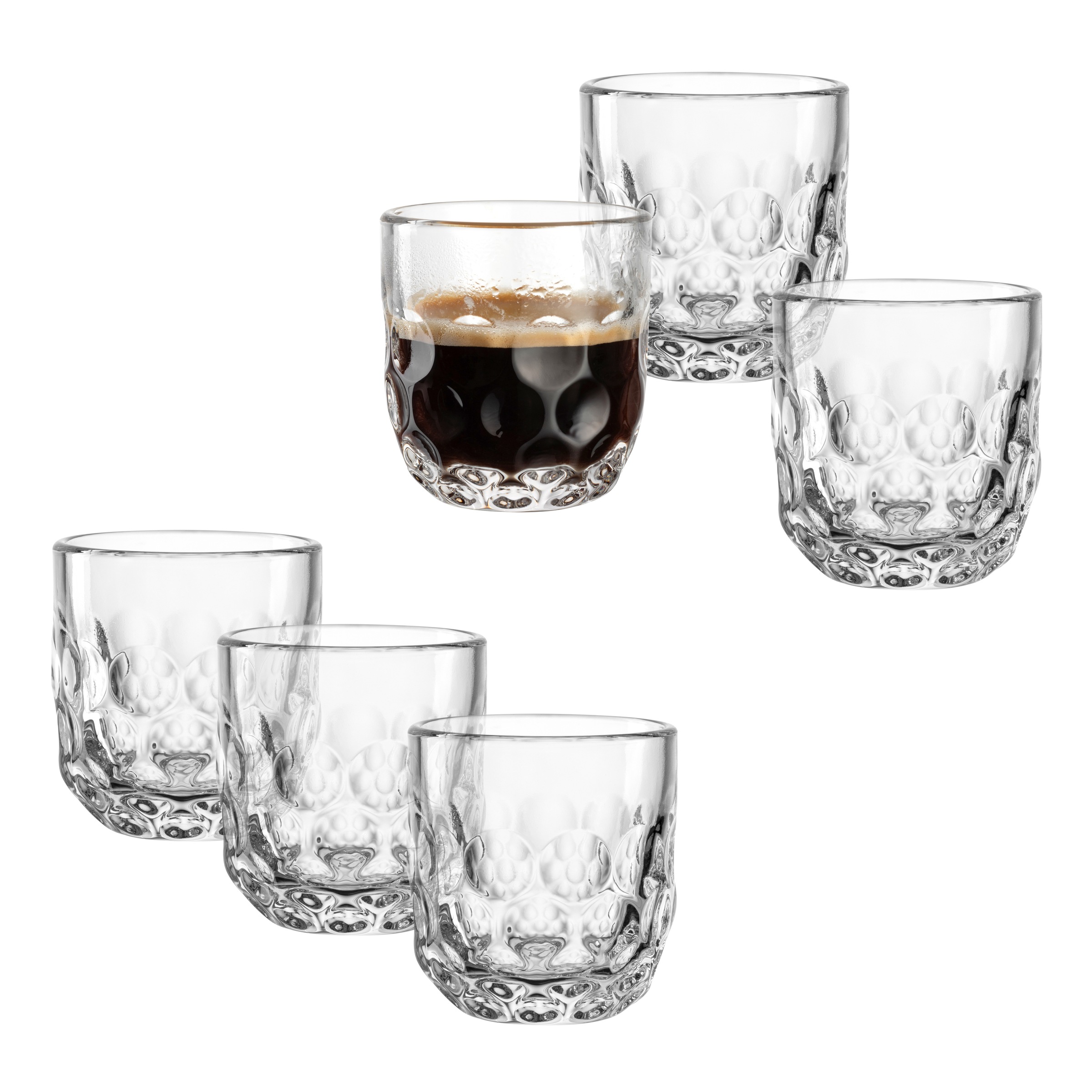 Leonardo Espressogläser (1) Gocce 60 ml 6er Set