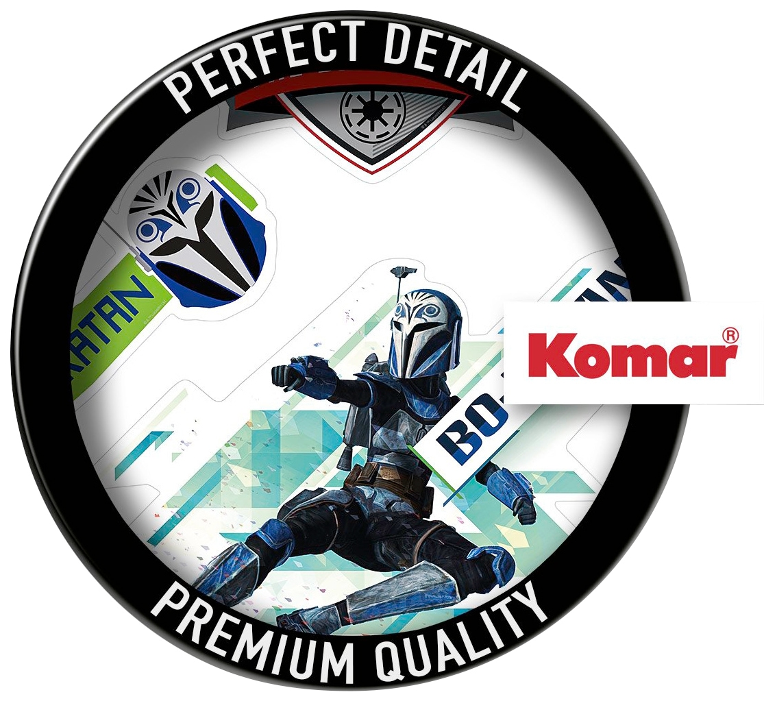 Komar Wandtattoo »Clone Wars Badges - Größe 100 x 70 cm«, (10 St.), selbstklebend, Wandsticker, Kinderzimmer