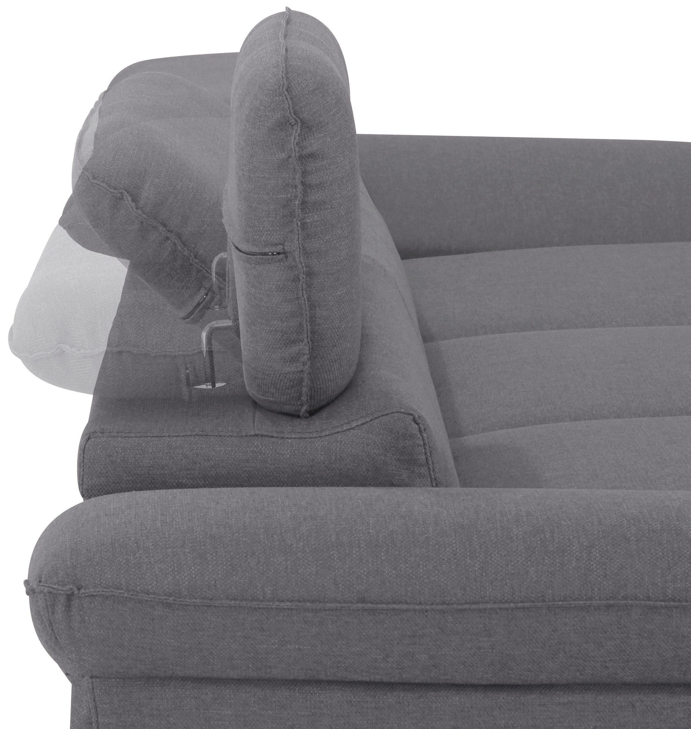 Home affaire Ecksofa »Pilot L-Form«, mit Kopfteilverstellung, optional Bettfunktion und Bettkasten