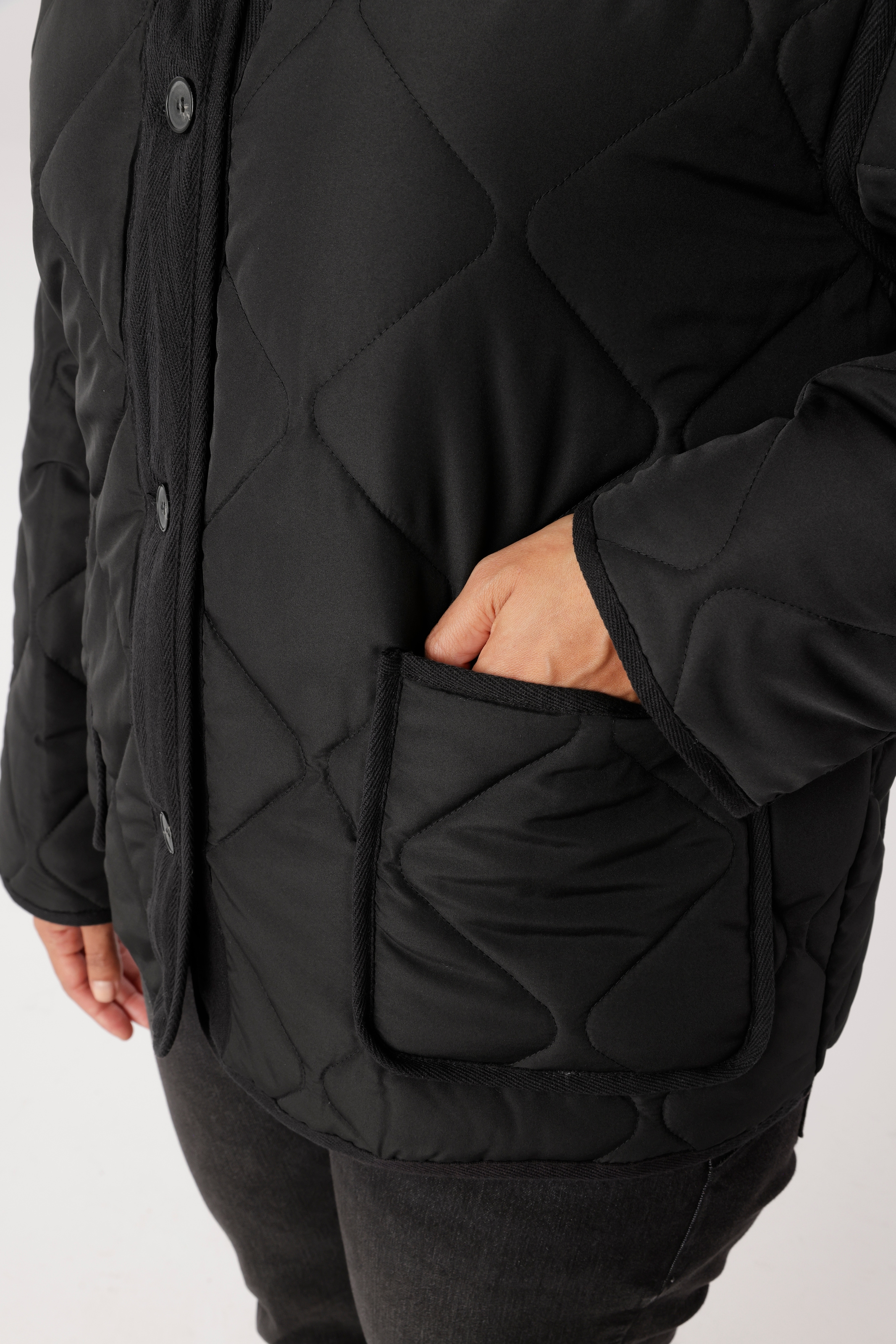 Aniston PLUS Steppjacke ohne Kapuze mit gesteppten Obermaterial - NEUE KOLLEKTION