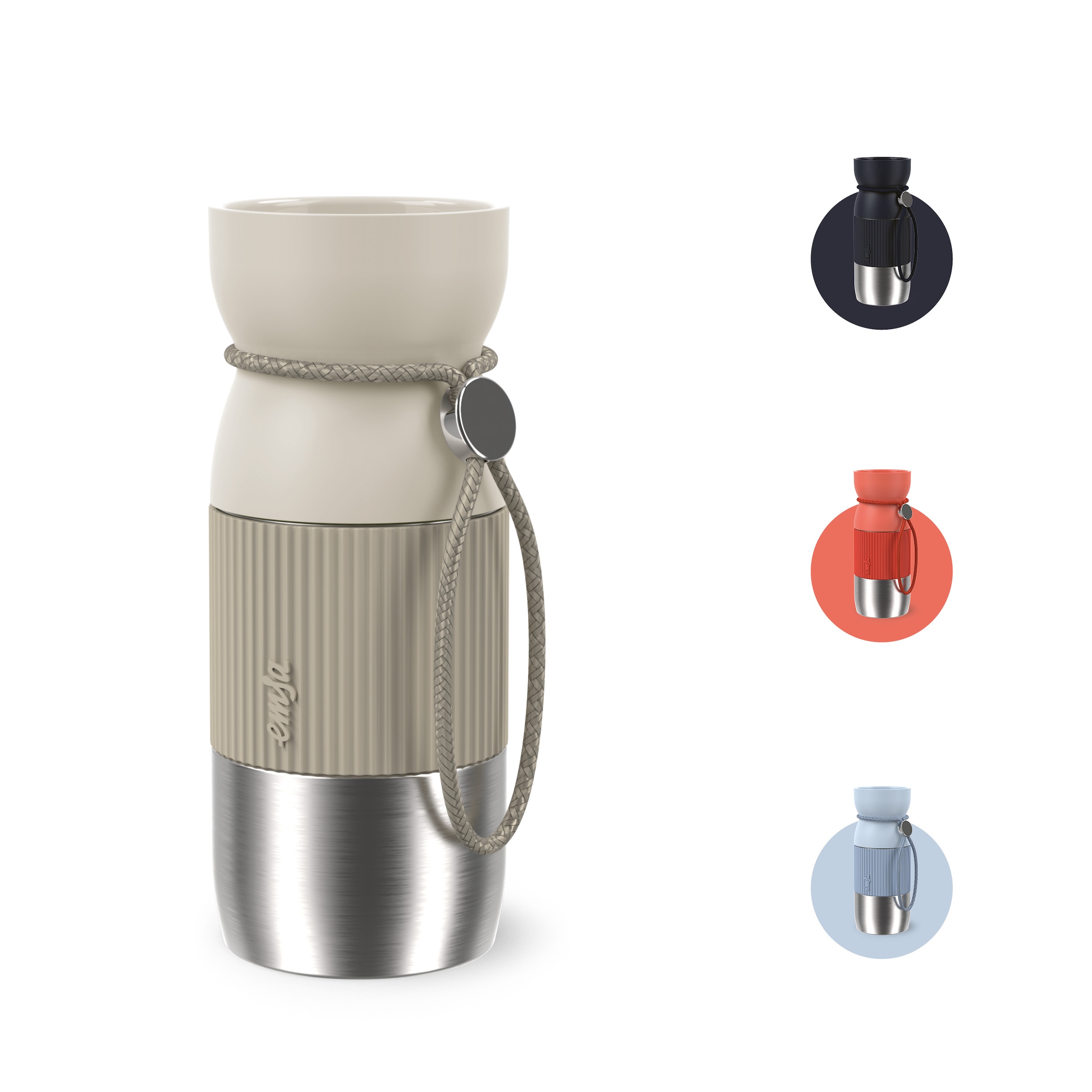 Emsa Thermobecher »beYou Cup« 0,36 Liter, aromatischer Trinkgenuss, 100% dicht, mit Trageband