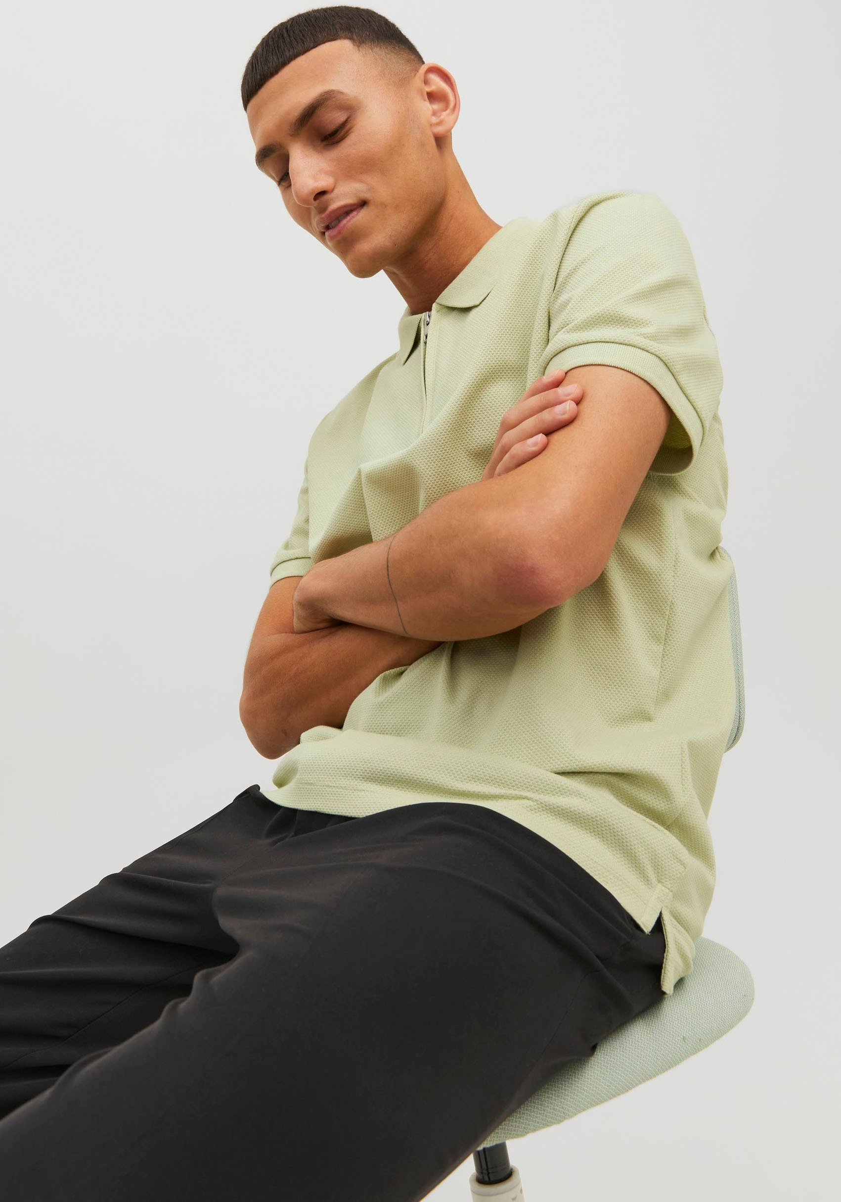 Jack & Jones Poloshirt »JPRBLASCOTT ZIP SS POLO SN«