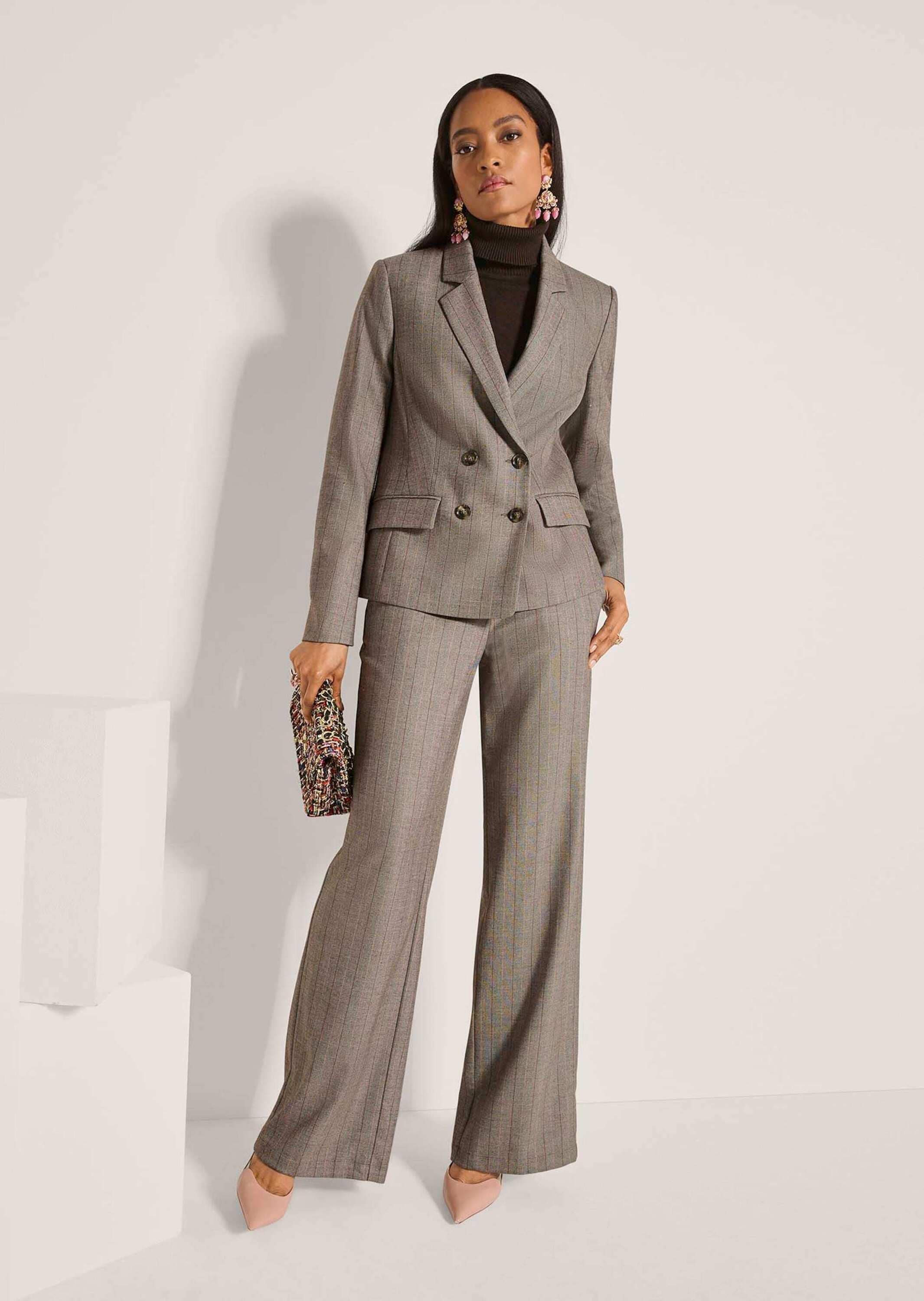 MADELEINE Jackenblazer »Blazer Zweireiher-Blazer mit feinen Streifen«