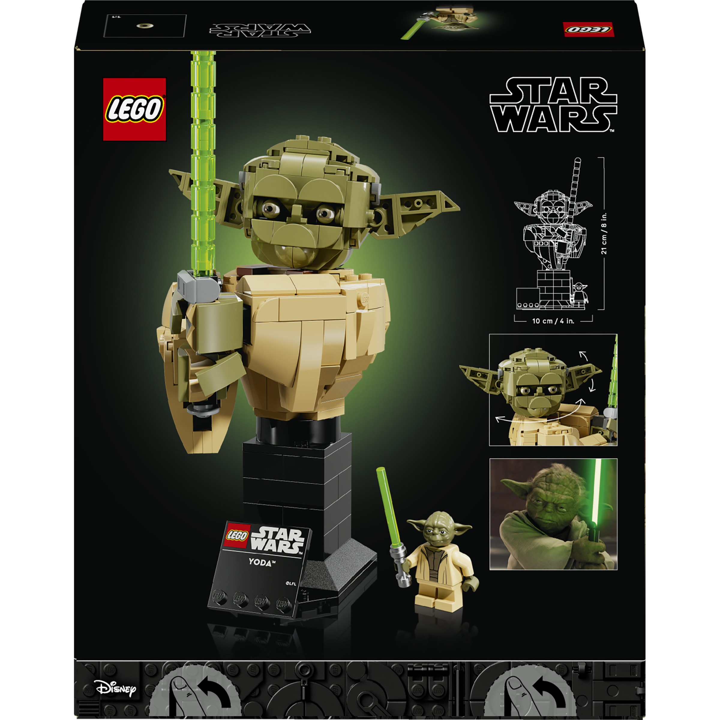 LEGO® Konstruktionsspielsteine »Yoda Büste (75438), LEGO Star Wars™«