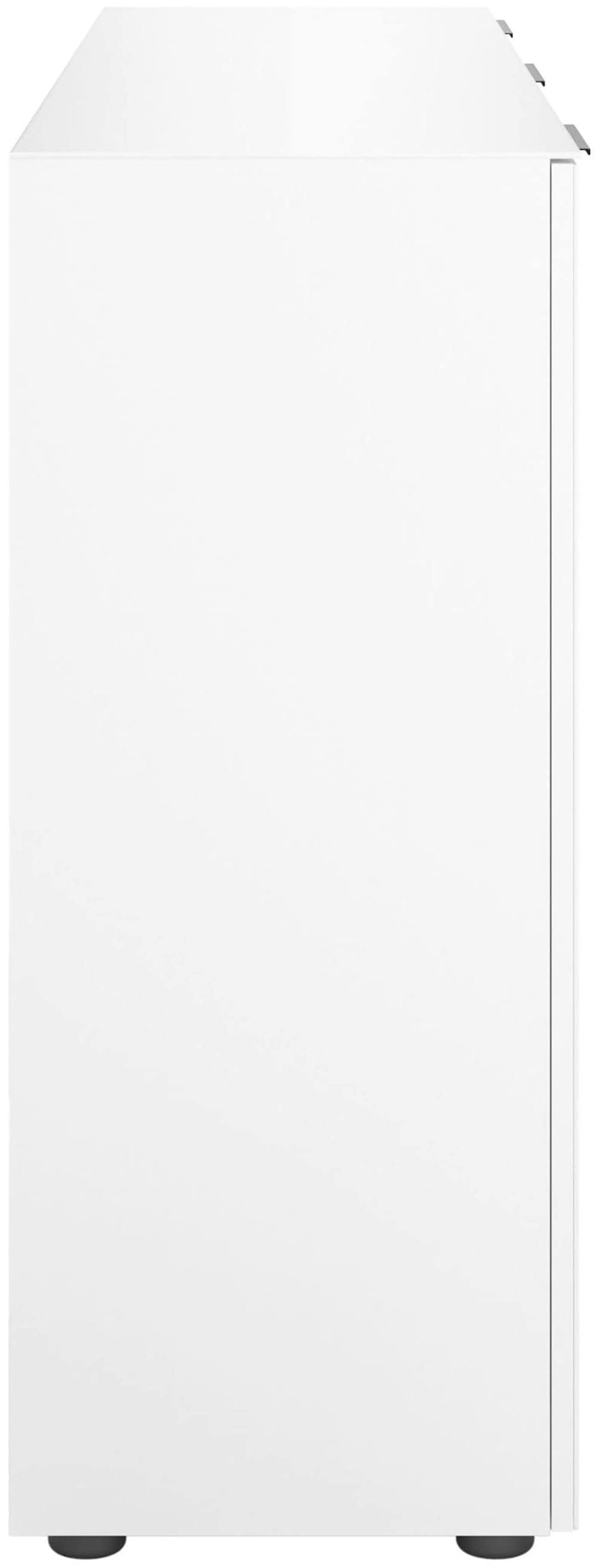 Manjana Möbel Sideboard »Style« mit Glasfronten, mit Metallgriffen, melaminbeschichtet