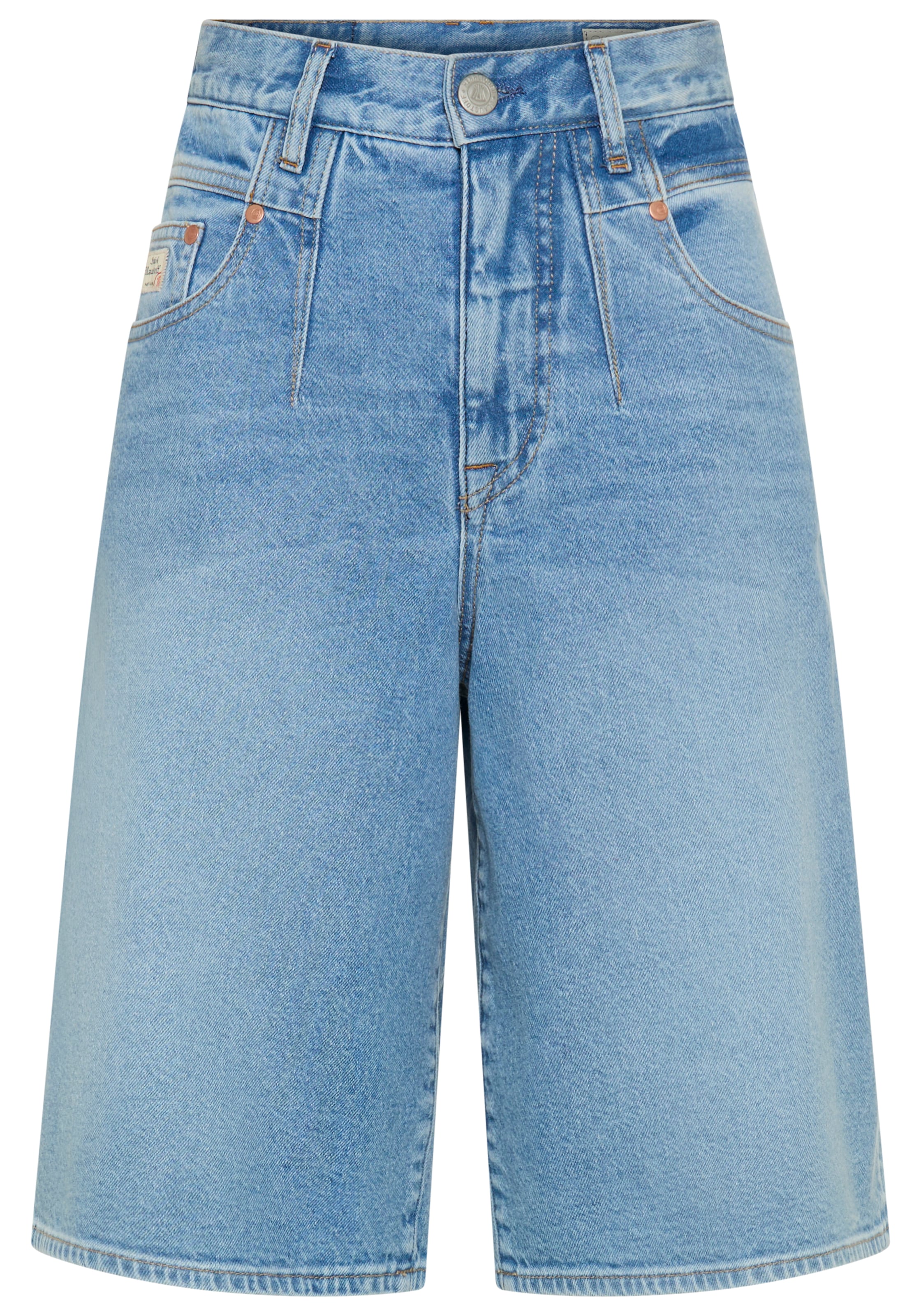 Herrlicher Jeansbermudas »Brooke Bermuda Denim« mit weitem Bein