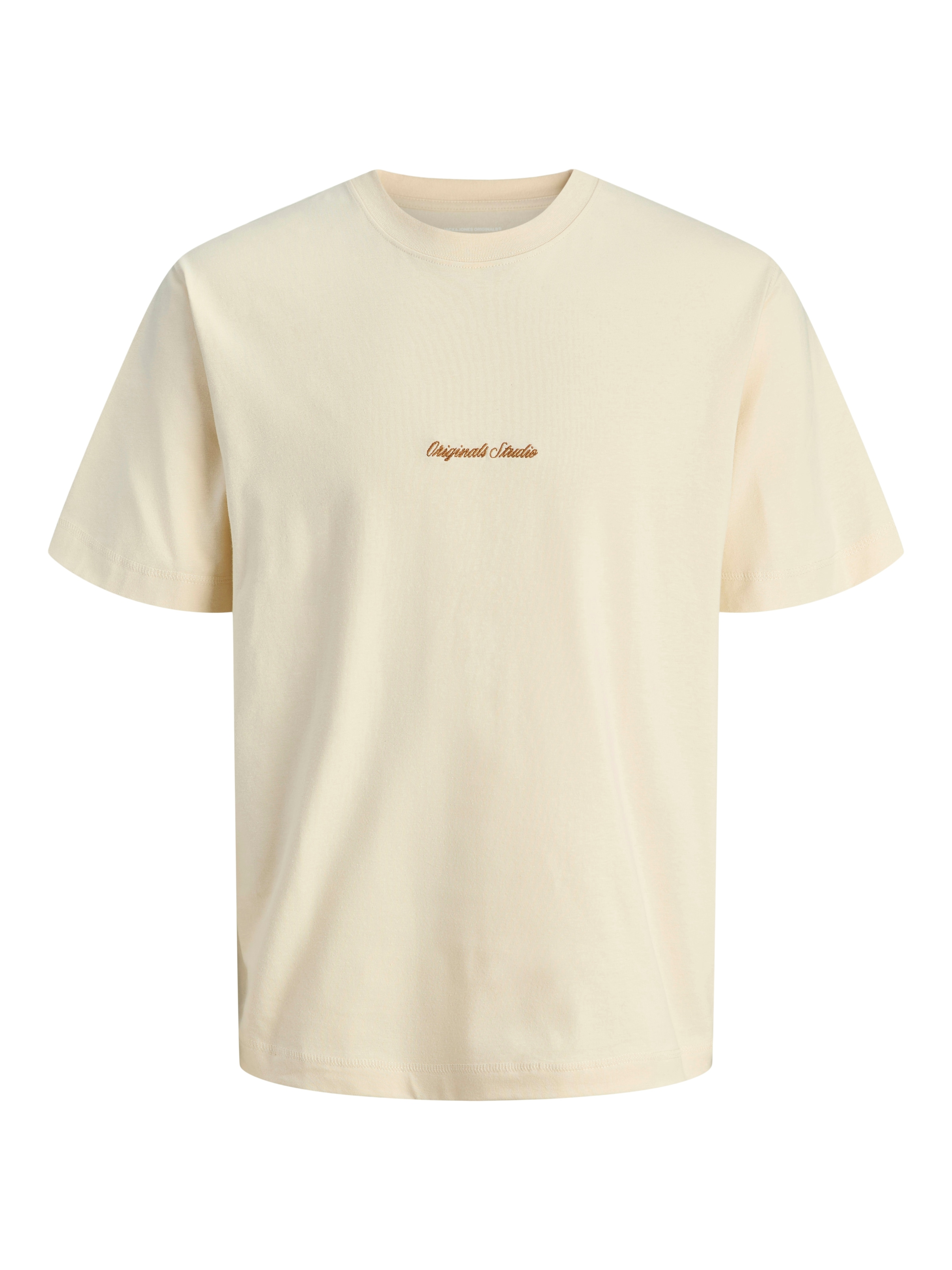 Jack & Jones Rundhalsshirt »JORNORREBRO EMB TEE SS CREW NECK NOOS« Baumwolle, locker geschnitten