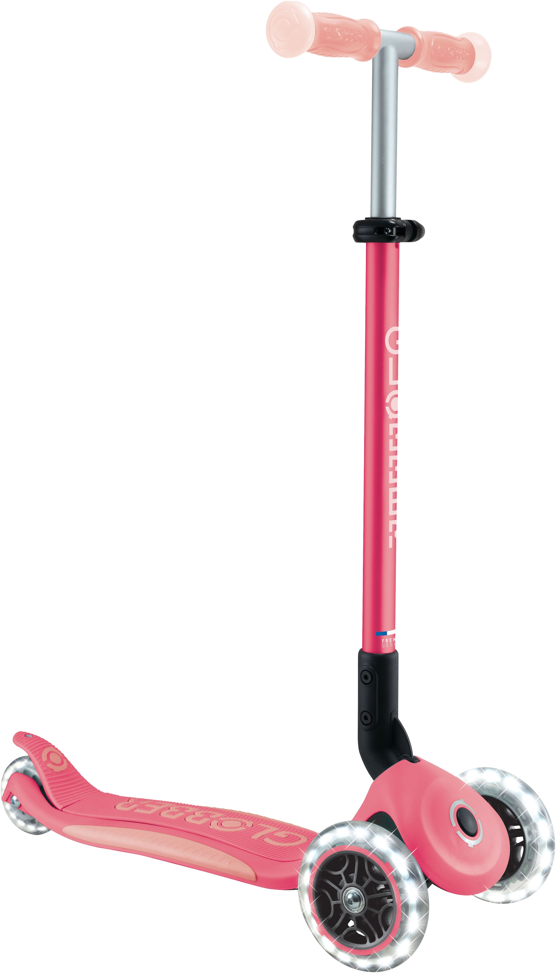 Globber Tretroller »ELITE GLOW LIGHTS, mit Leuchtrollen und Glow-Effekt«
