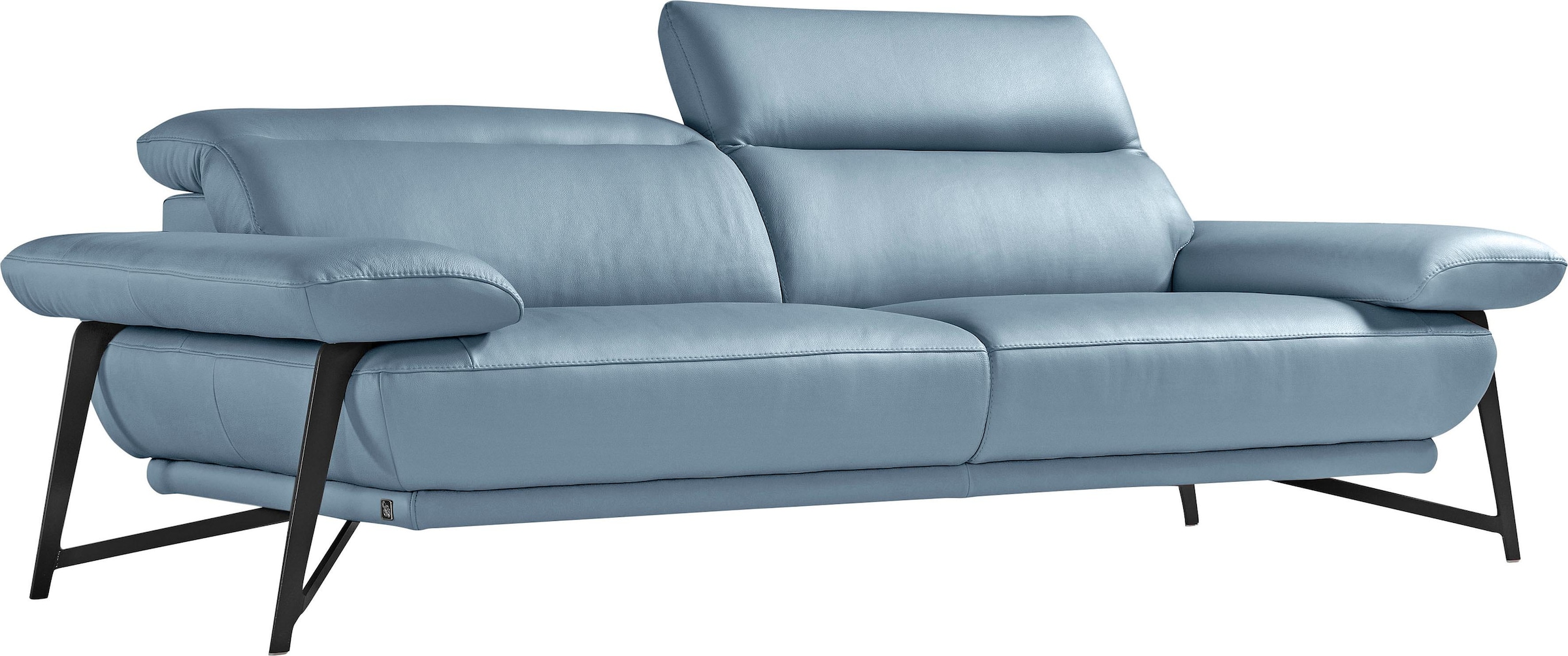 Egoitaliano 2,5-Sitzer »Anais, Designsofa mit hohem Sitzkomfort, Designfuß,«, inkl. verstellbarer Kopfteile