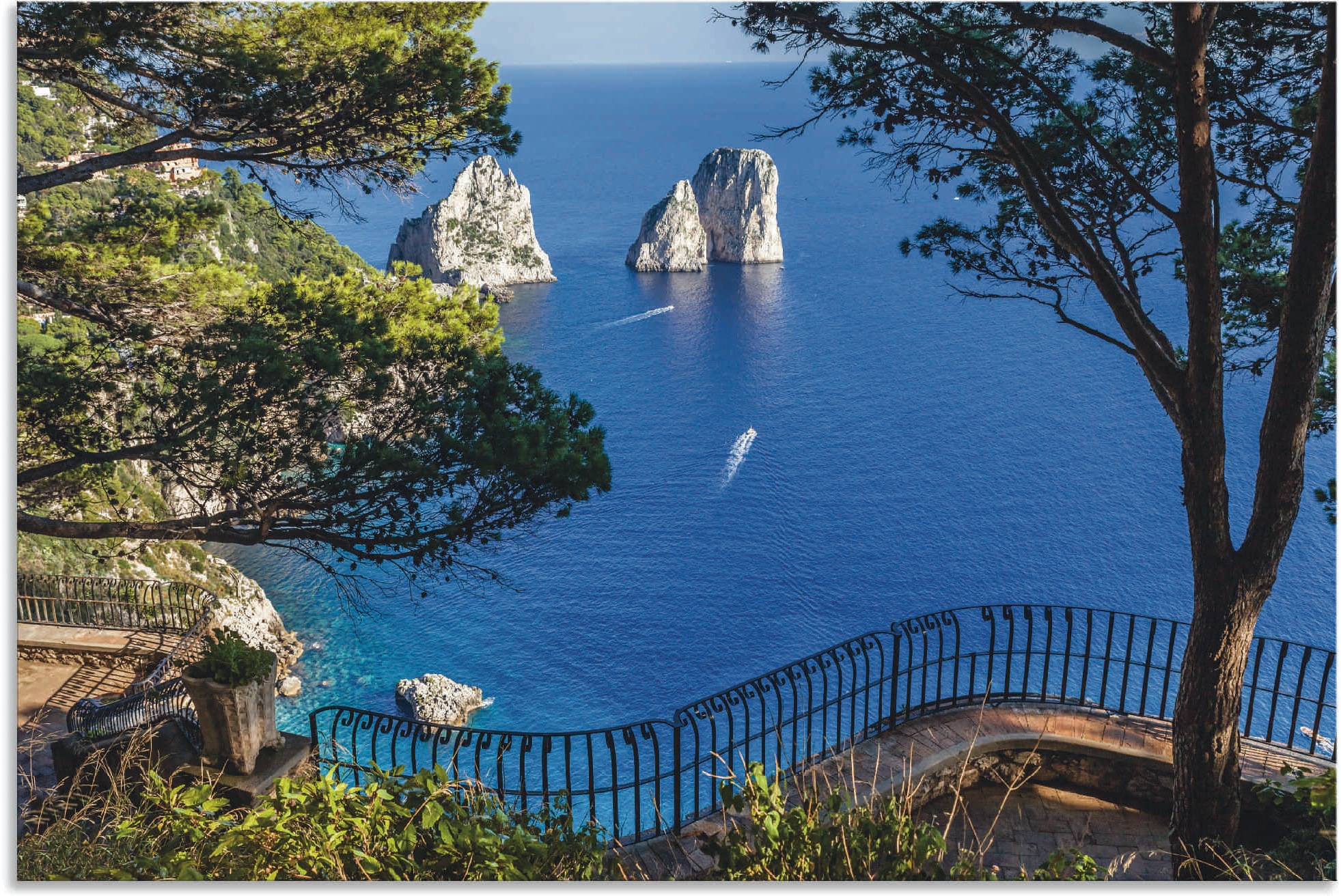 Artland Wandbild »Faraglione-Felsen auf Capri, Italien«, Meer Bilder, (1 St.),  als Alubild, Leinwandbild, Wandaufkleber oder Poster in versch. Größen auf  Rechnung kaufen