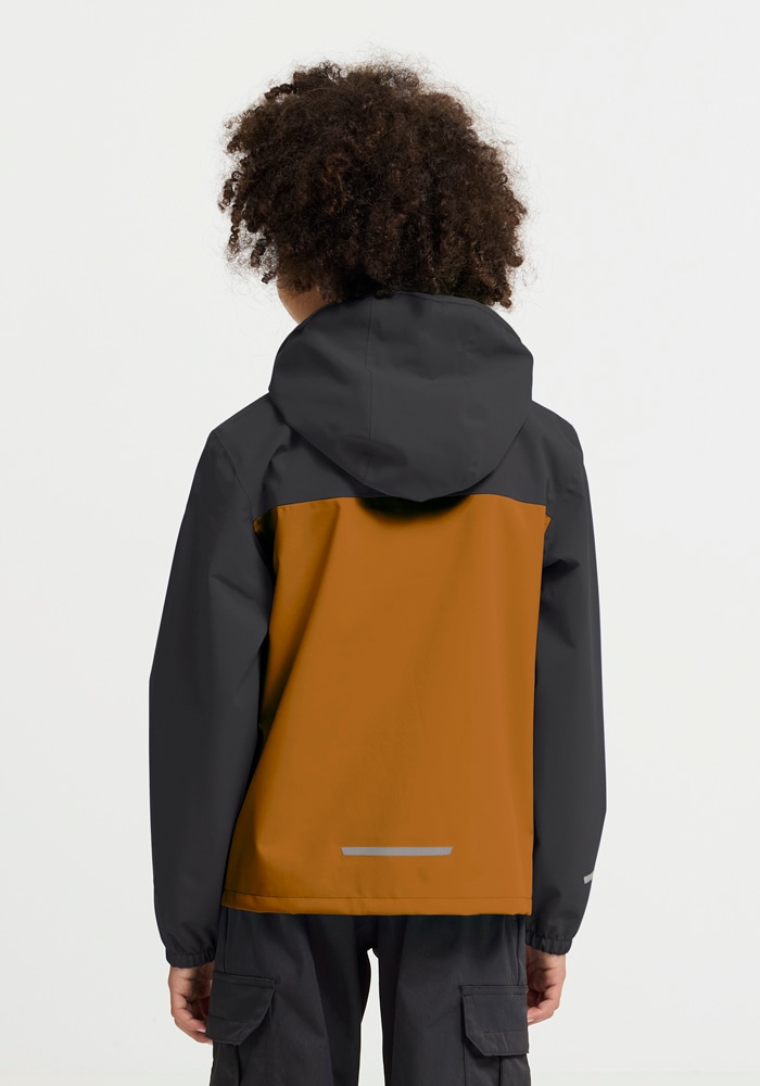 Jack Wolfskin Regenjacke »ADVENTURETRIBE 2L JKT K« atmungsaktiv, wasserdicht, mit Reißverschluss, normale Länge
