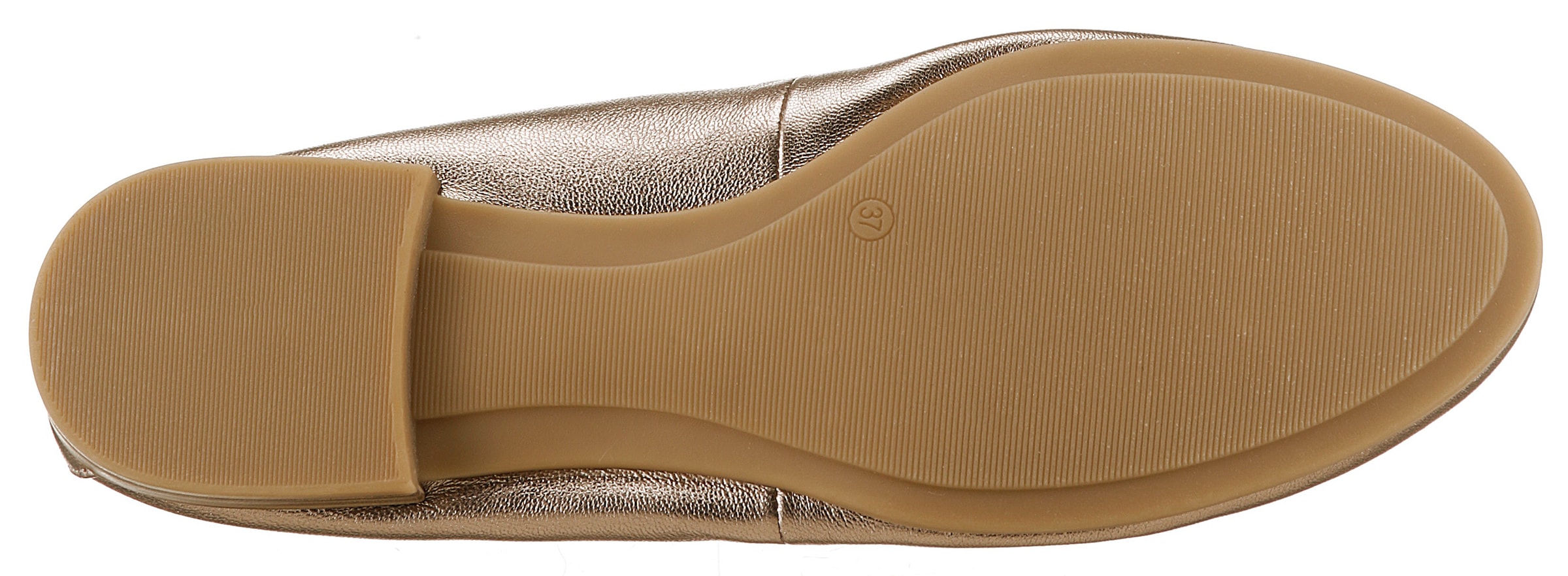 Tamaris Ballerina, Festtagsschuh, Hochzeitsschuh, Flats mit schönem Metallic-Schimmer