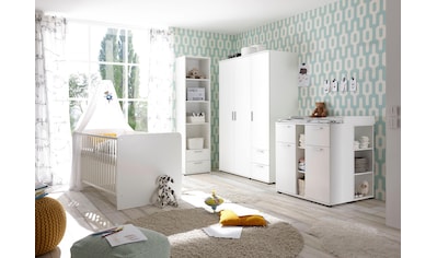 Babyzimmer-Komplettset »Bibo«, (Set, 3 St., Bett, Wickelkommode, Schrank)