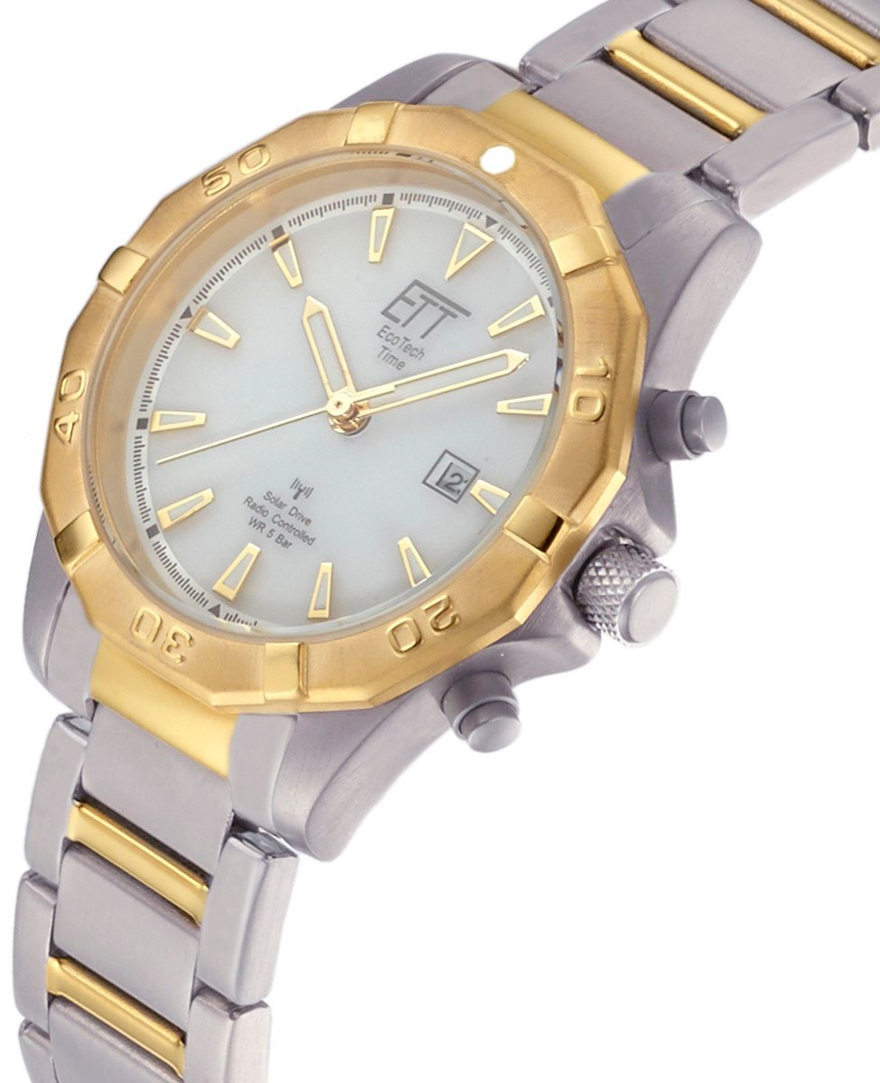 ETT Funkuhr »Alaska«, Armbanduhr, Herrenuhr, Datum, Solar, Titan