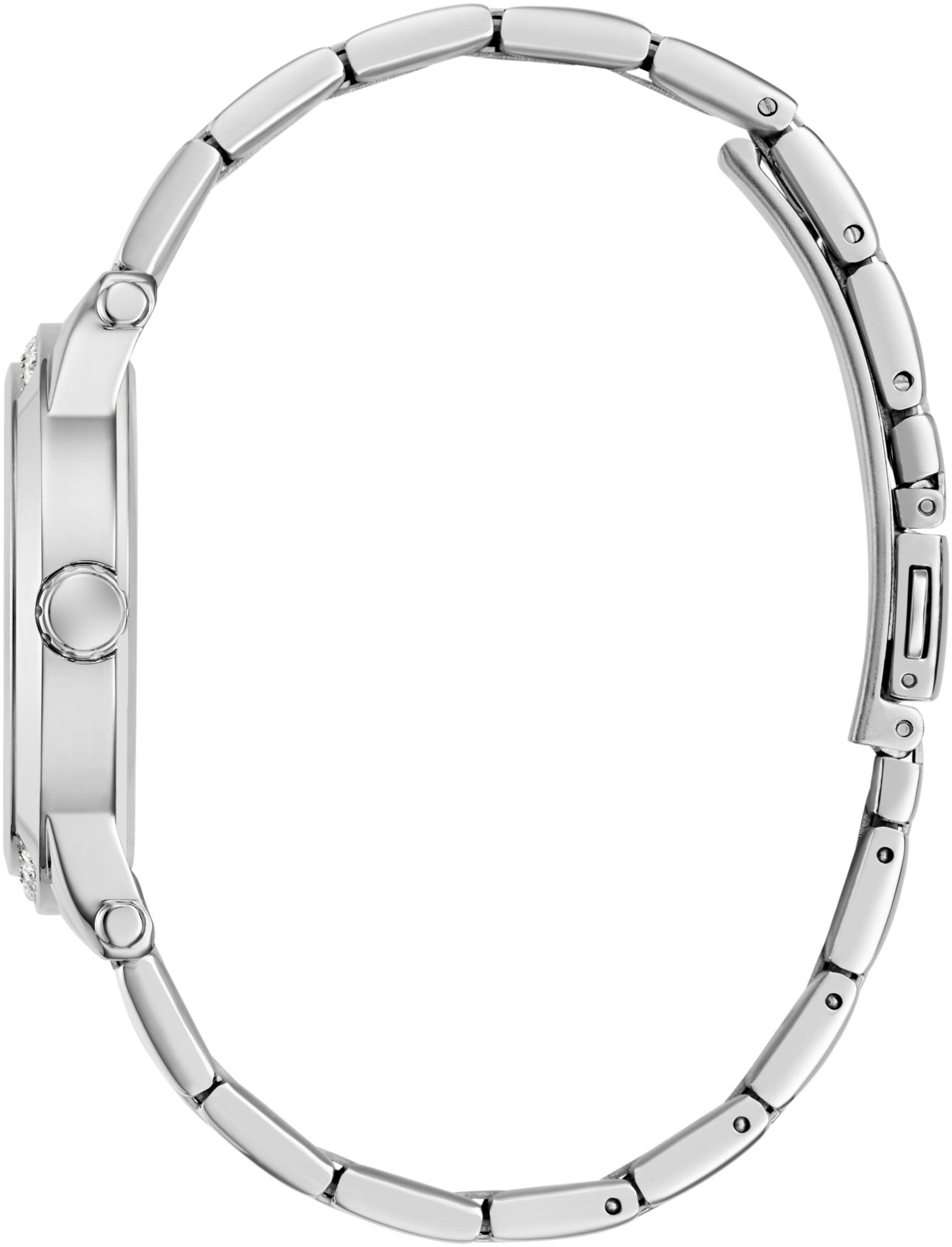 Guess Quarzuhr »ANNETTE« Armbanduhr, Damenuhr, Edelstahlarmband, analog