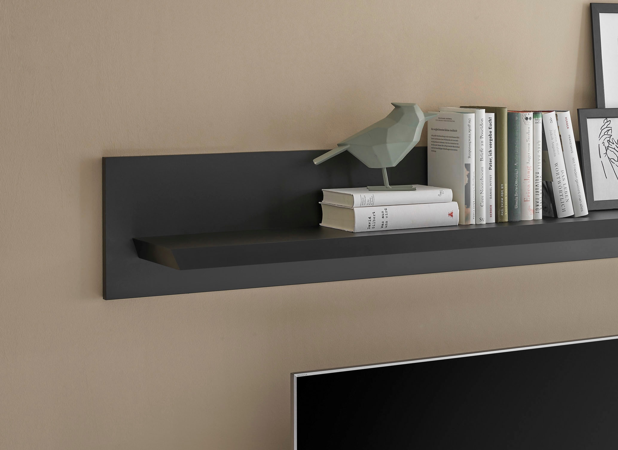 Home affaire Wandboard »Lincoln, Wandregal im Landhausstil, Wandhalter mit Ablagefläche« edles Design, in zwei Größen verfügbar, vielseitig einsetzbar