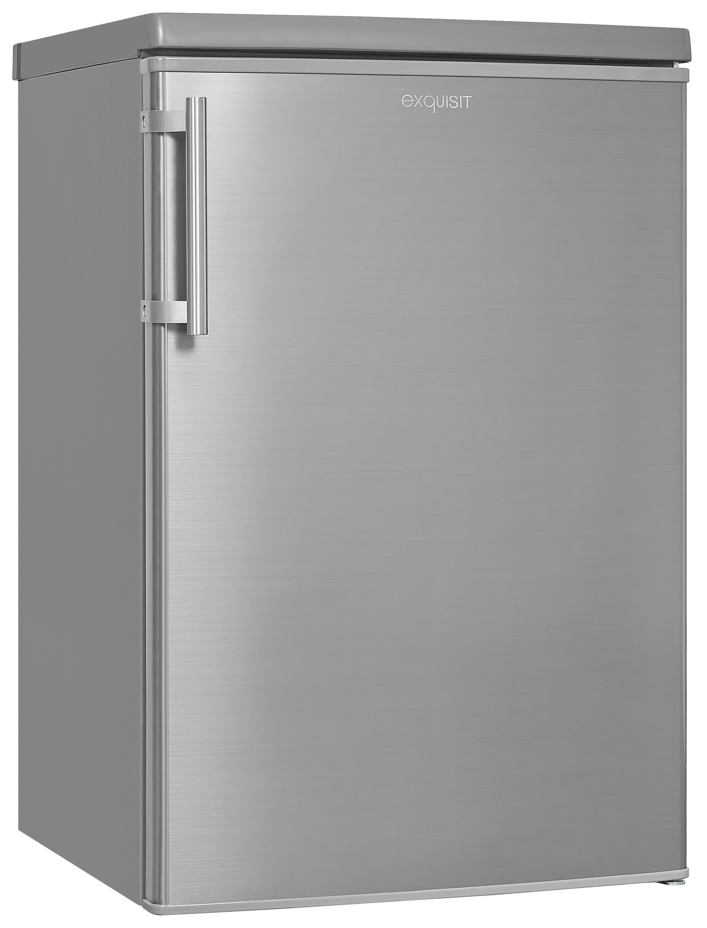 exquisit Kühlschrank »KS16-V-H-040E inoxlook«, 127 L Volumen