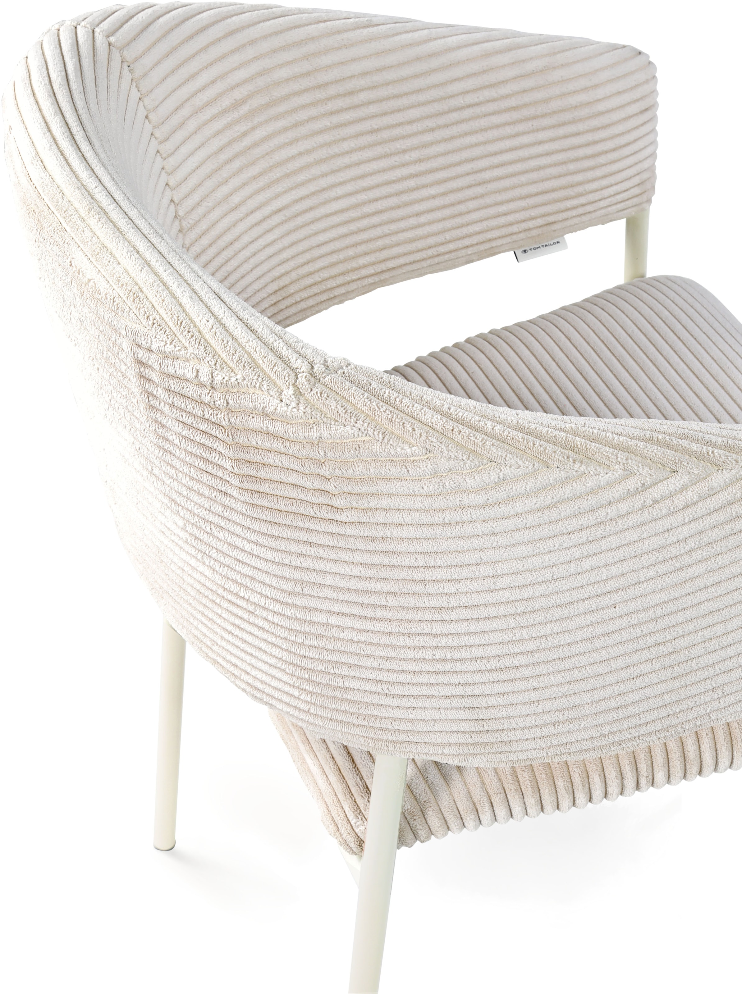 TOM TAILOR HOME Armlehnstuhl »EMBRACE ARMCHAIR« (Set) 2 Stk.Esszimmerstuhl, mit Armlehnen, 4-Fußgestell, Rückenausschnitt