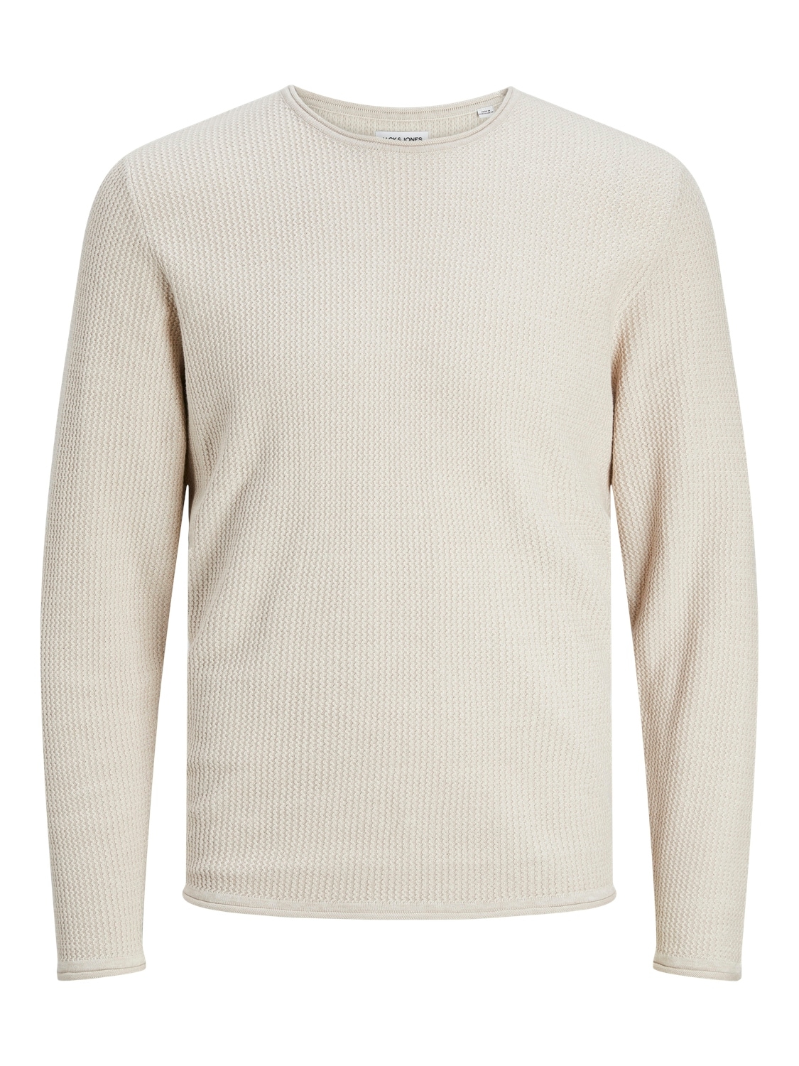 Jack & Jones Rundhalspullover »JJECOOPER KNIT CREW NECK NOOS«, in Strick Optik