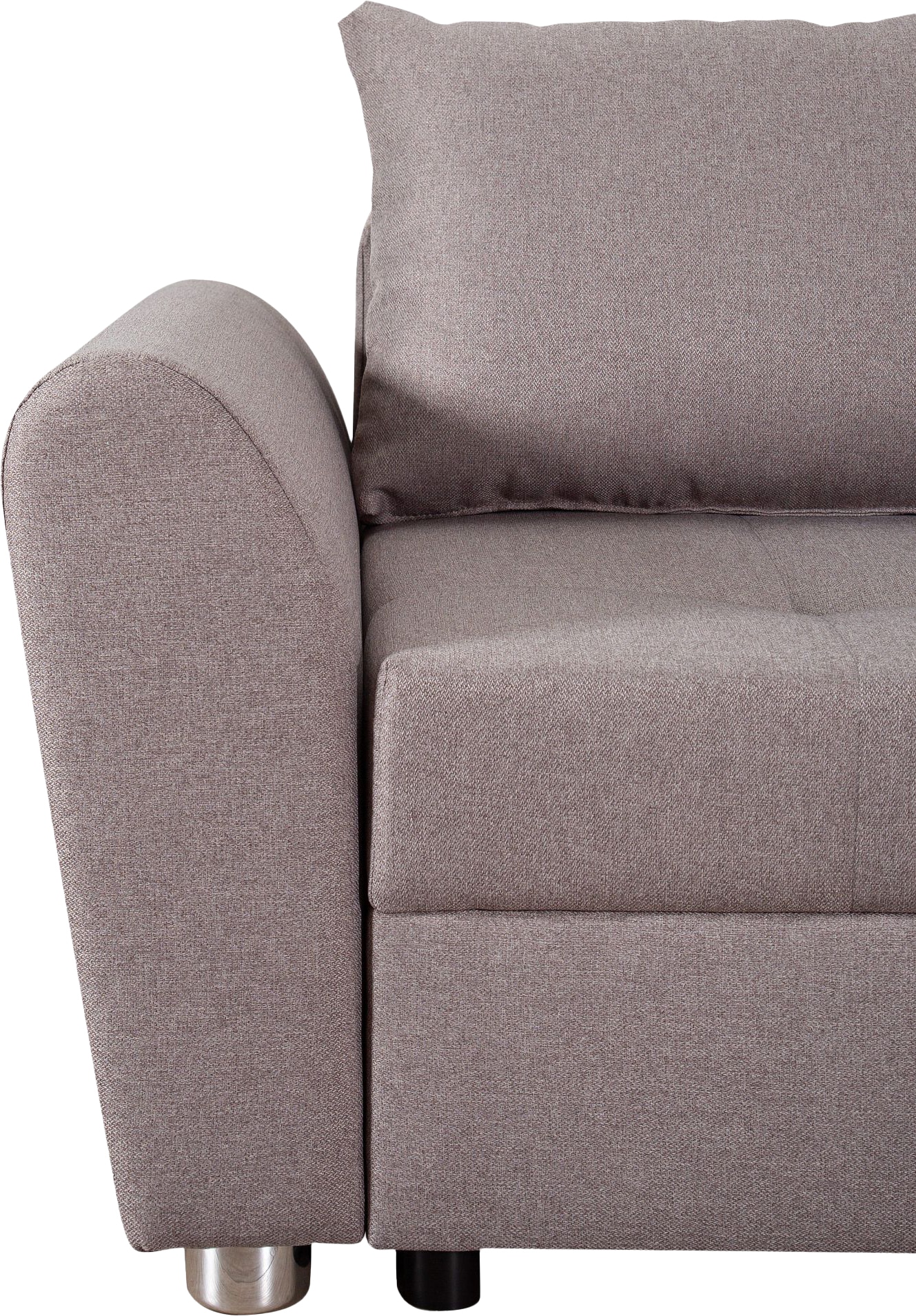 COLLECTION AB Ecksofa »Jana L-Form«, inkl. Bettfunktion,Bettkasten und Bonnelfederkern