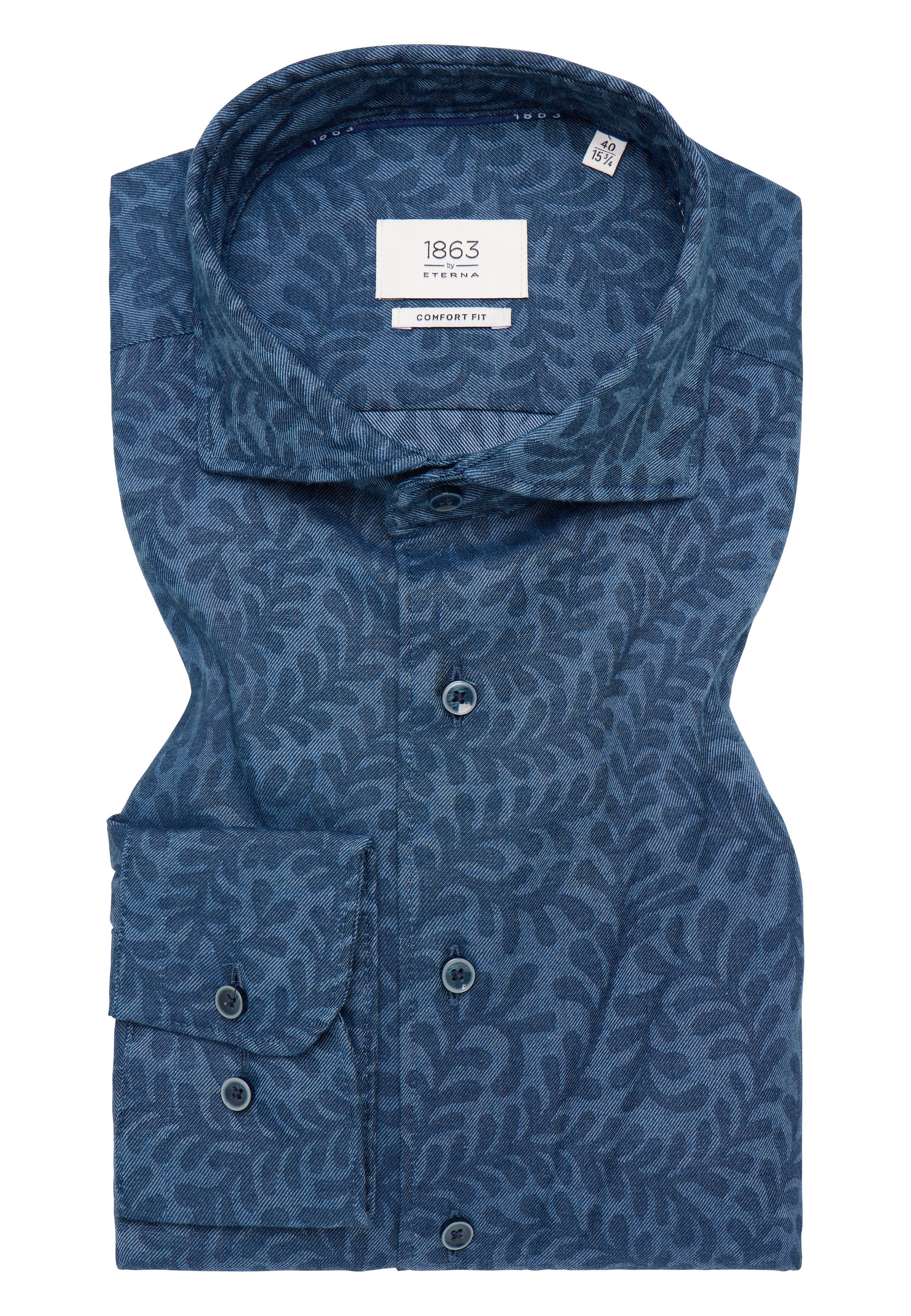 Eterna Langarmhemd »COMFORT FIT«, EASY IRON (bügelleicht)