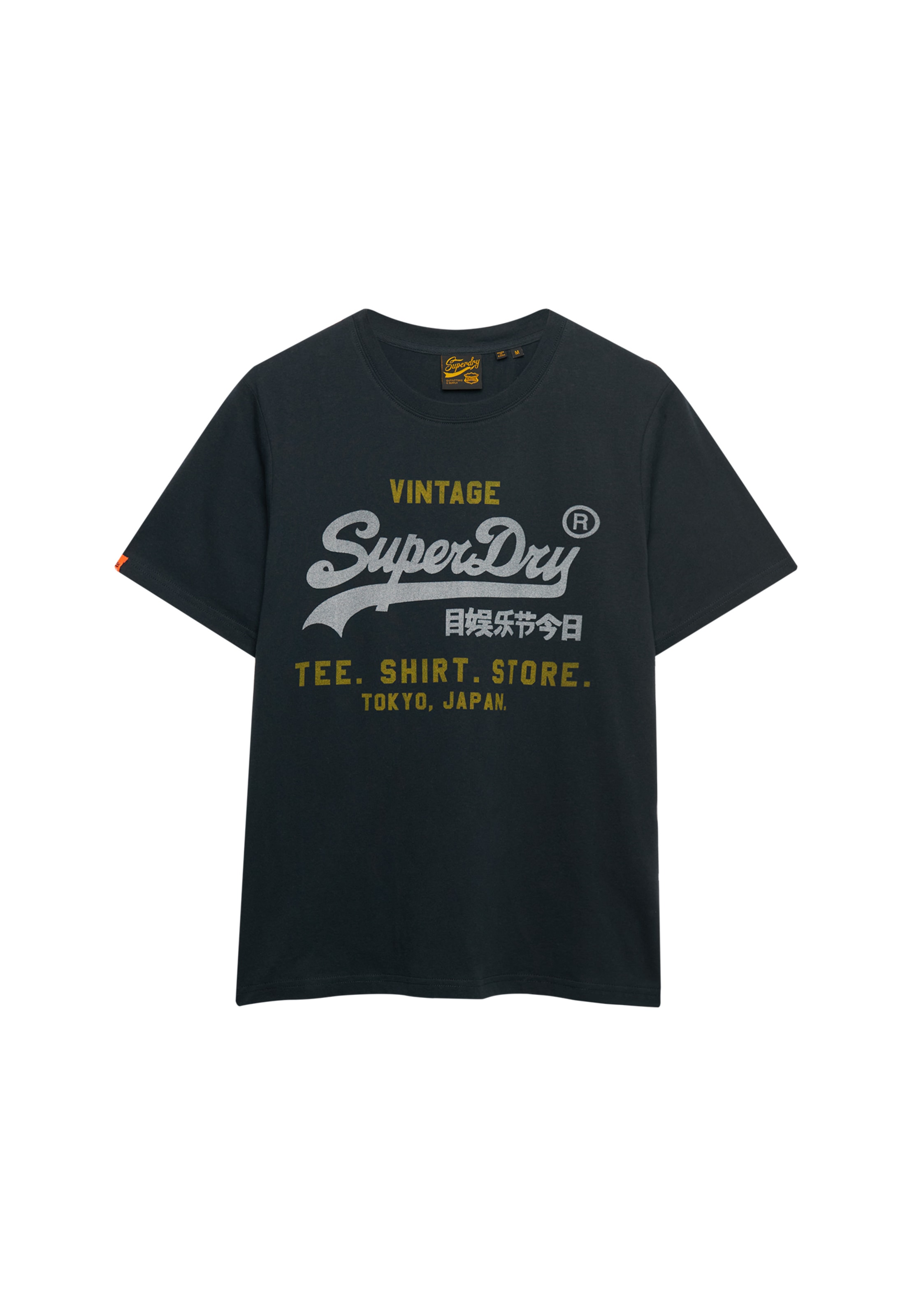 Superdry Rundhalsshirt »VL HERITAGE RELAXED TEE« Relaxed Fit, aus Baumwolle und Single Jersey, Kurzarm, pflegeleicht