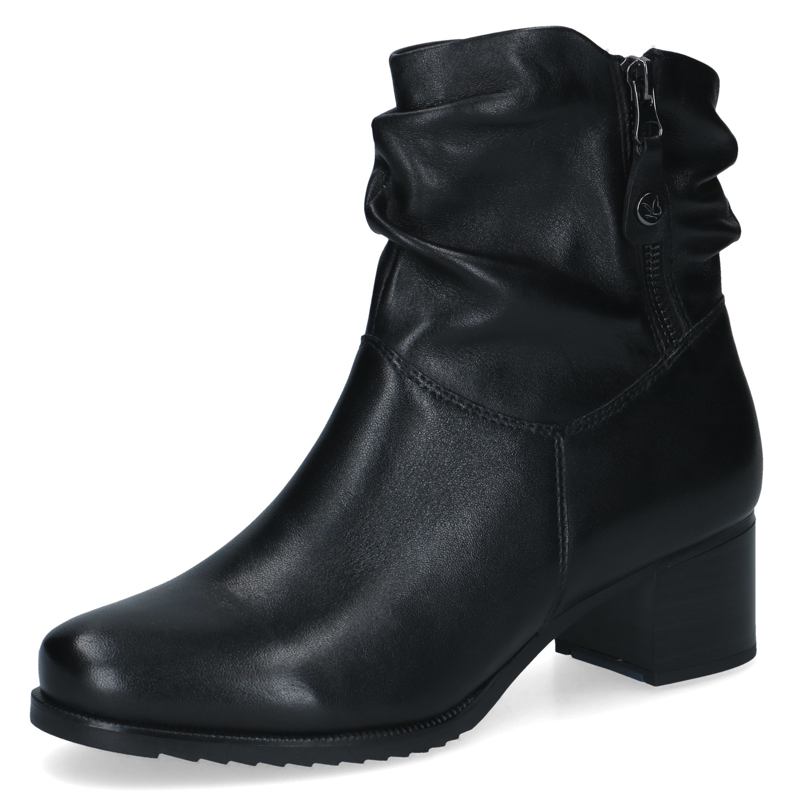 Caprice Stiefelette  Blockabsatz, Businessstiefelette mit slouchy Falten am Schaft