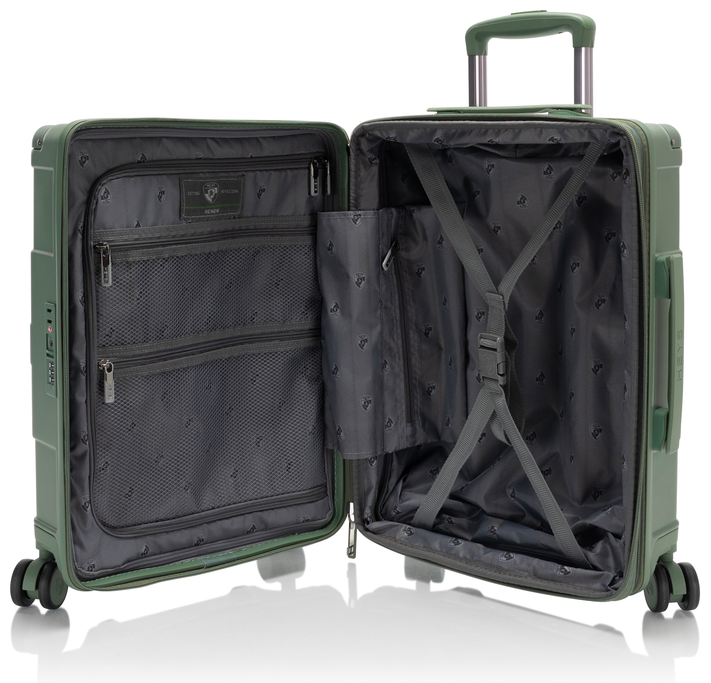 Heys Hartschalen-Trolley »ReNew, verschiedene Größen und Farben« 47 l 4 Rollen herausnehmbares Innenfutter Volumenerweiterung 5 Jahre Garantie