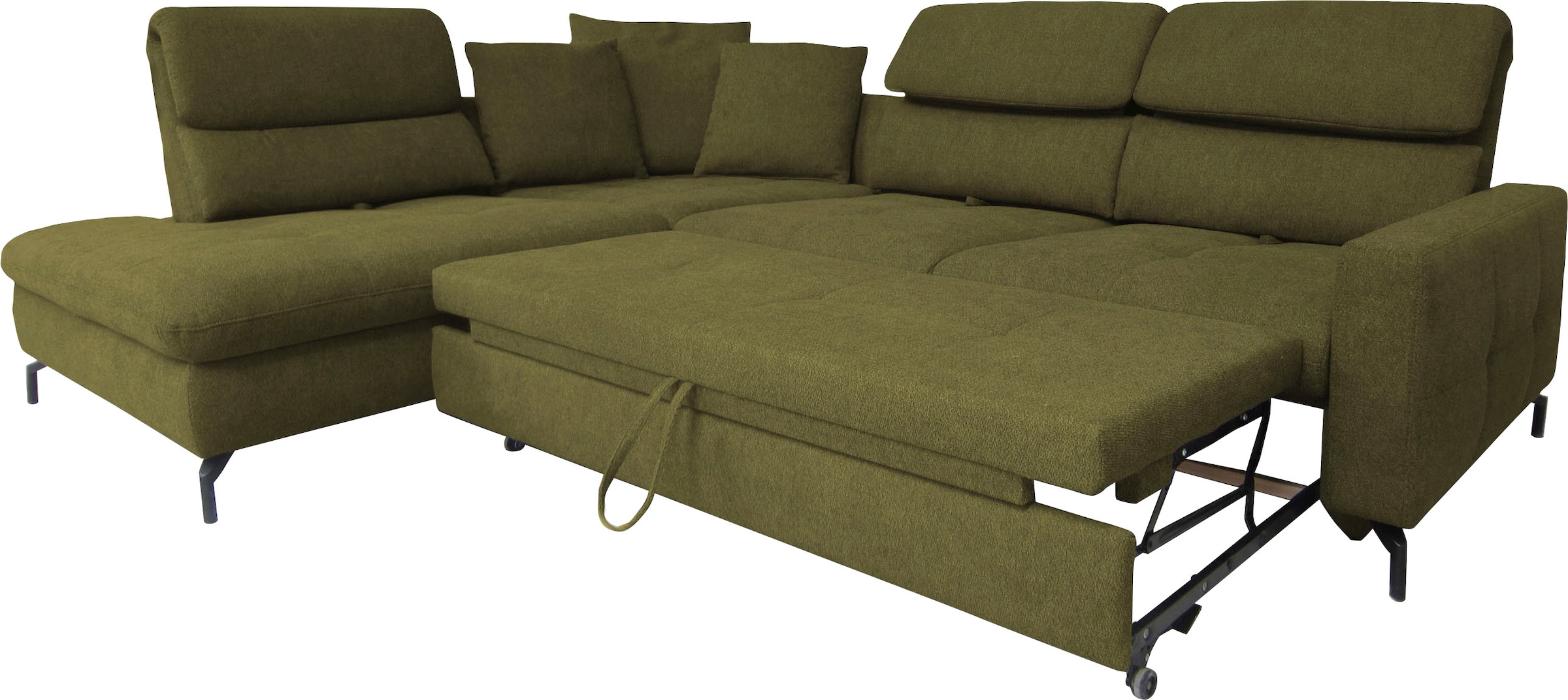 alina Ecksofa »Louis«, Breite 260 cm, Rückenlehnenverstellung, wahlweise mit Bettfunktion