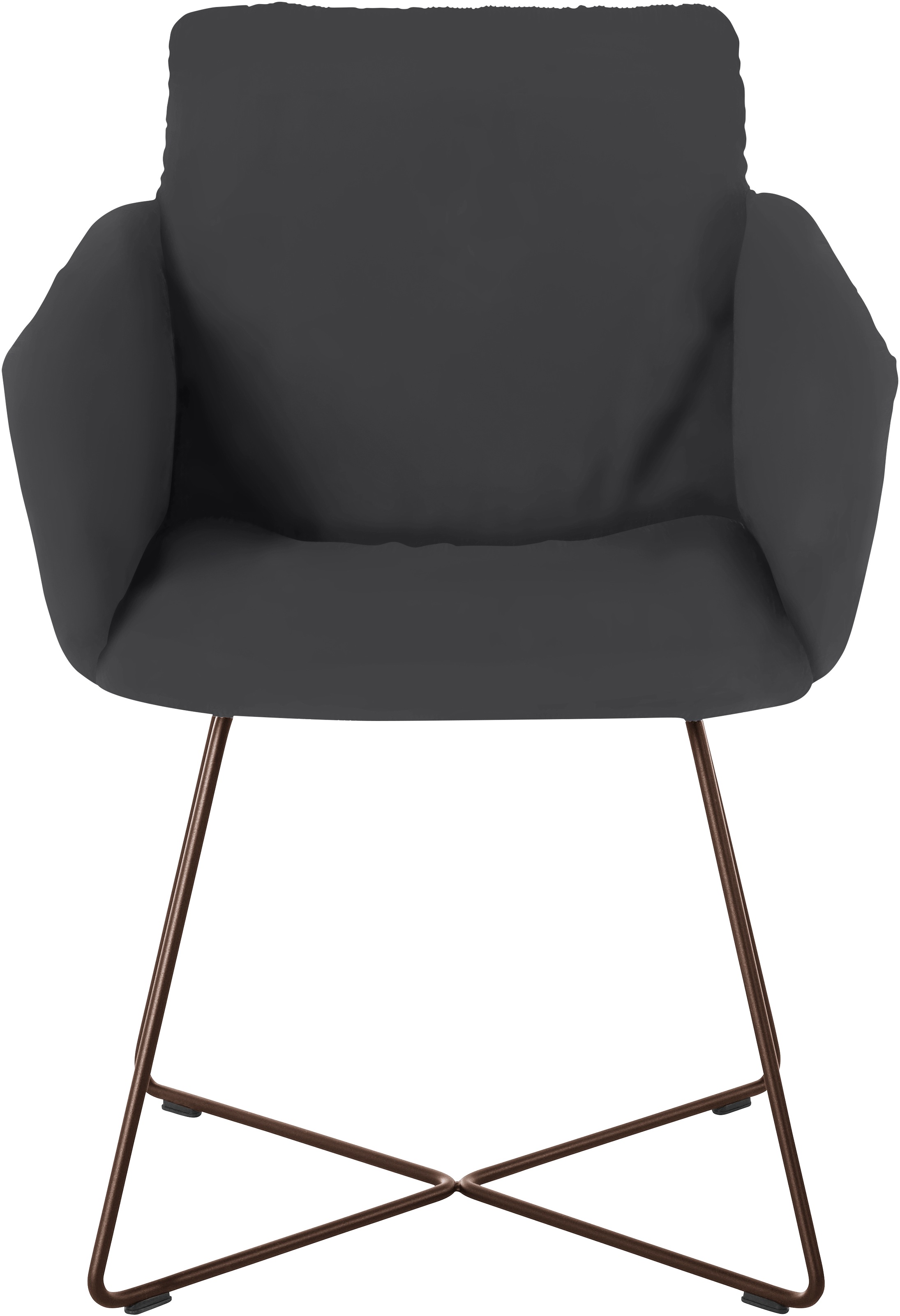 W.SCHILLIG Armlehnstuhl »jakob« () mit Drahtrohrgestell in Bronze pulverbeschichtet