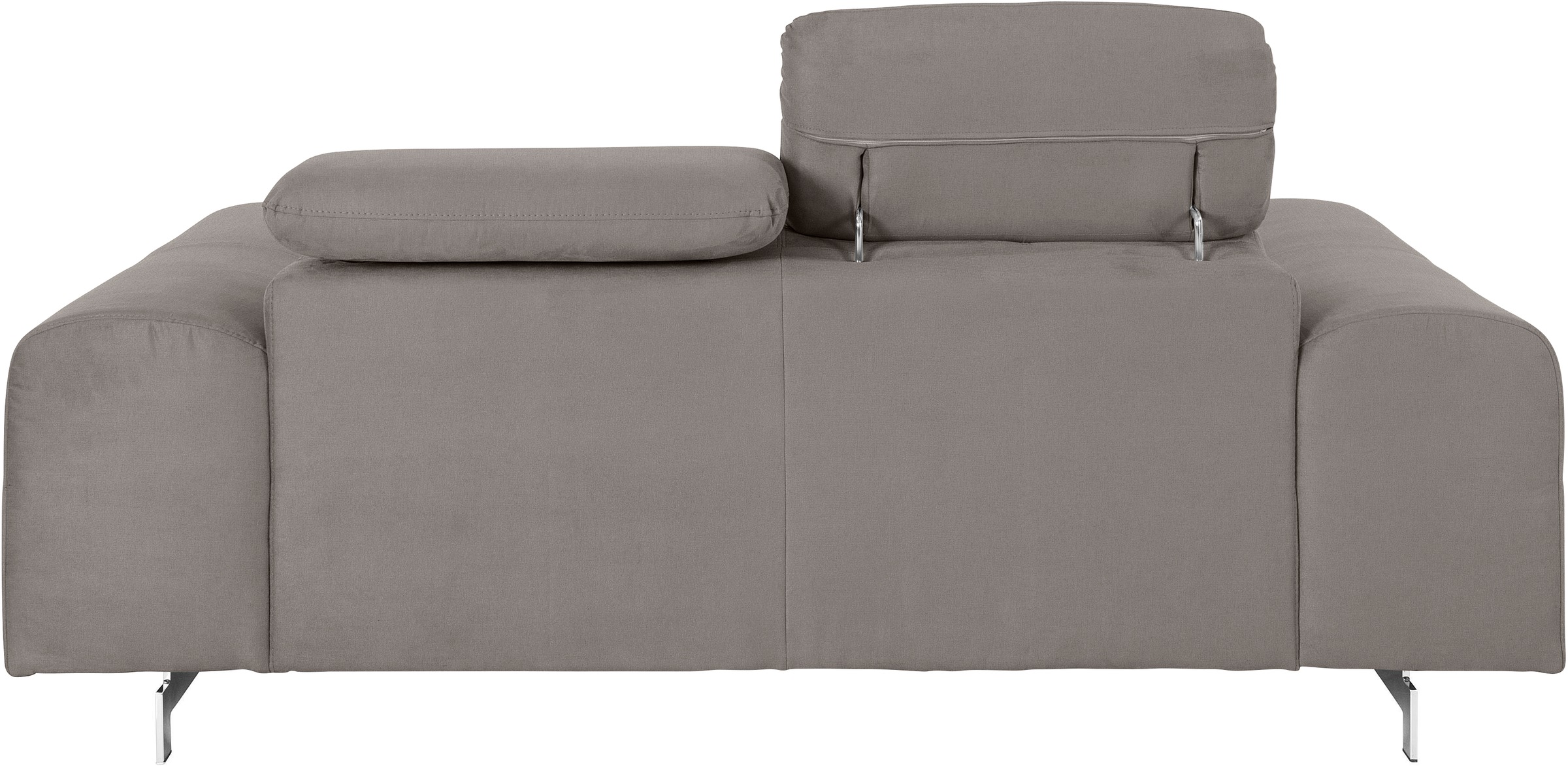 COTTA 2-Sitzer »Chef«, Big-Sofa mit Kopfteilverstellung, edle Metallkufen