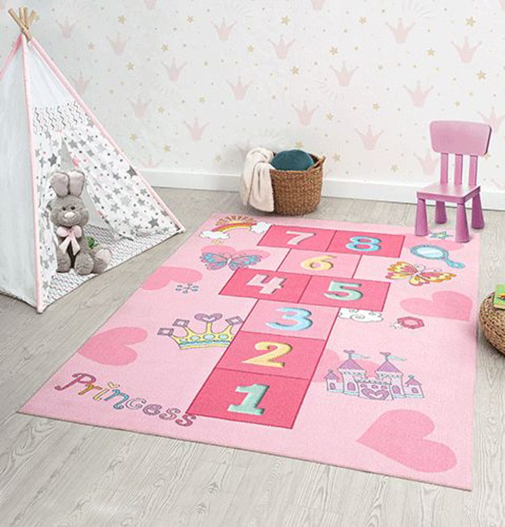 the carpet Teppich »Happy Life round«, rund, 4 mm Höhe, Life Kinderzimmer Teppich Spielteppich pflegeleicht